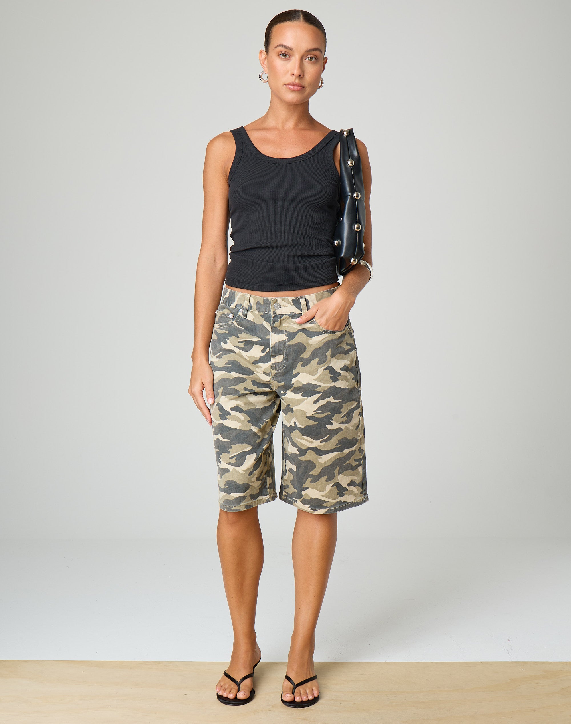 Print Longline Short