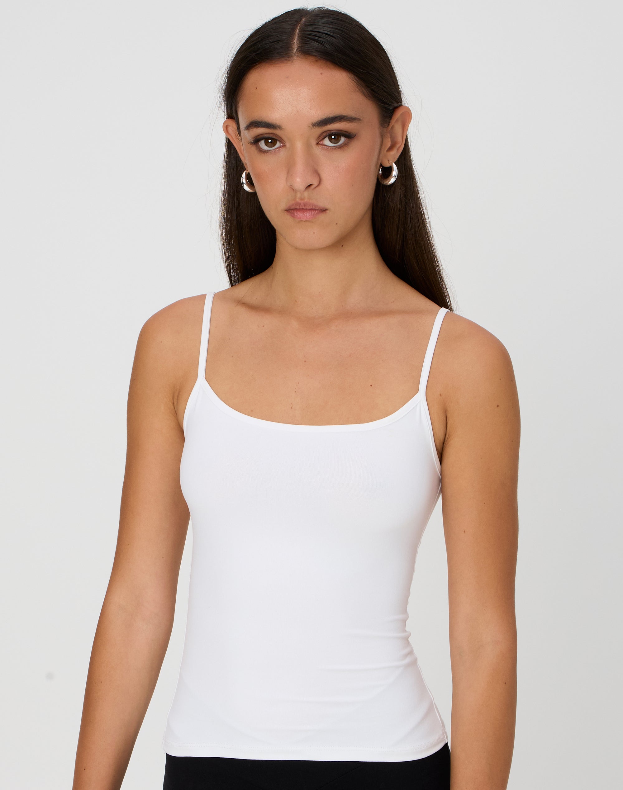 Supersoft Thin Strap Tank in White