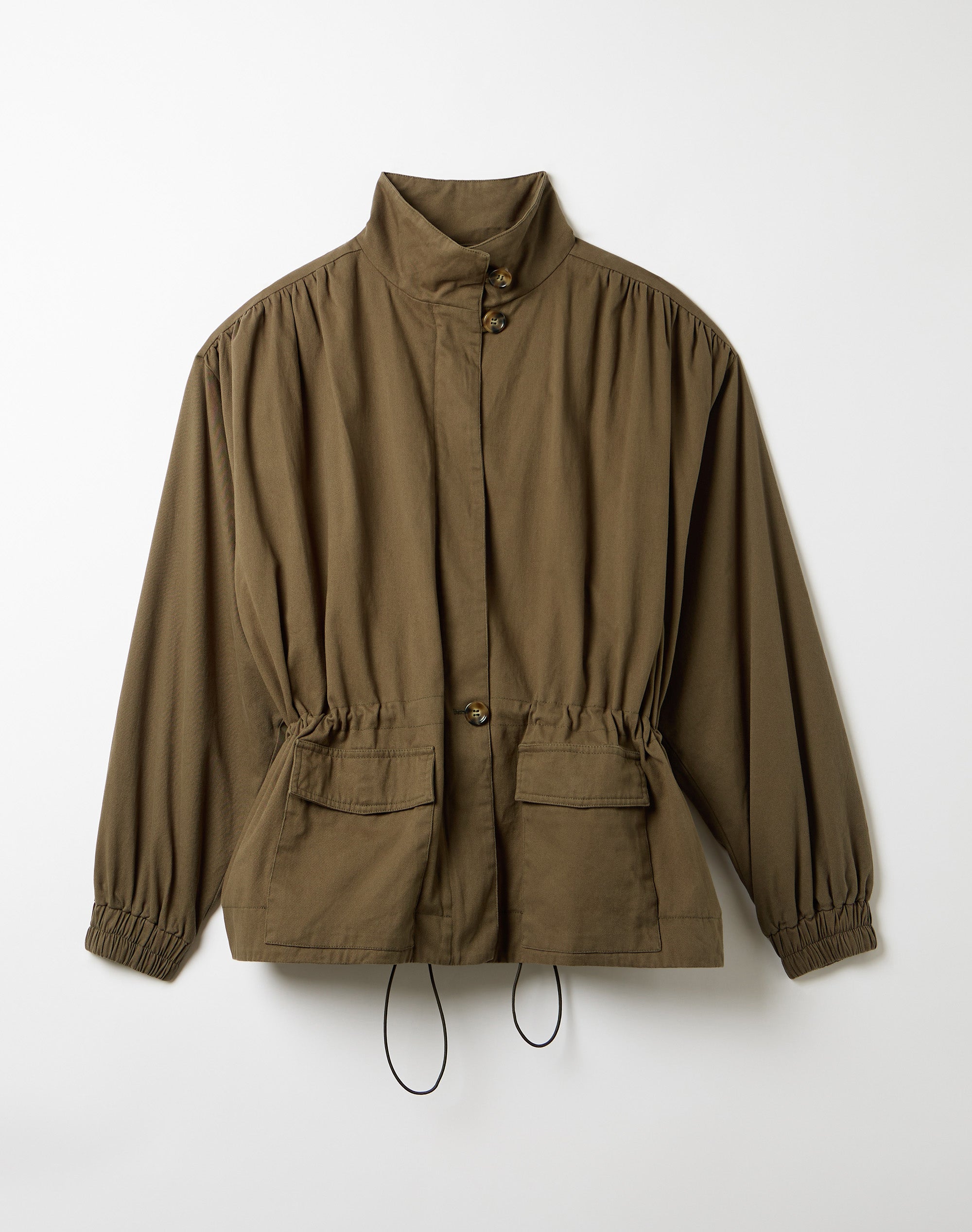 Cotton Utility Jacket in Savanna Olive | Glassons US