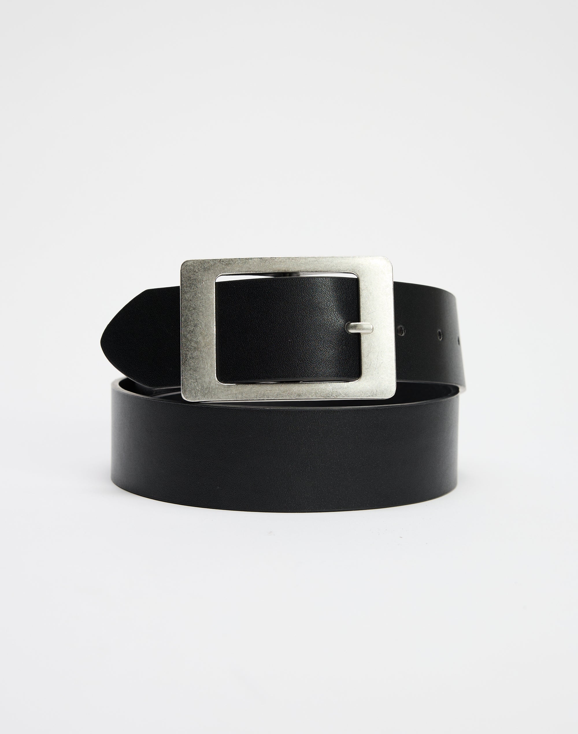 Black & Silver Vegan Leather Statement Belt 71LWOW4C6fL._AC_UY1100_.jpg main image 2