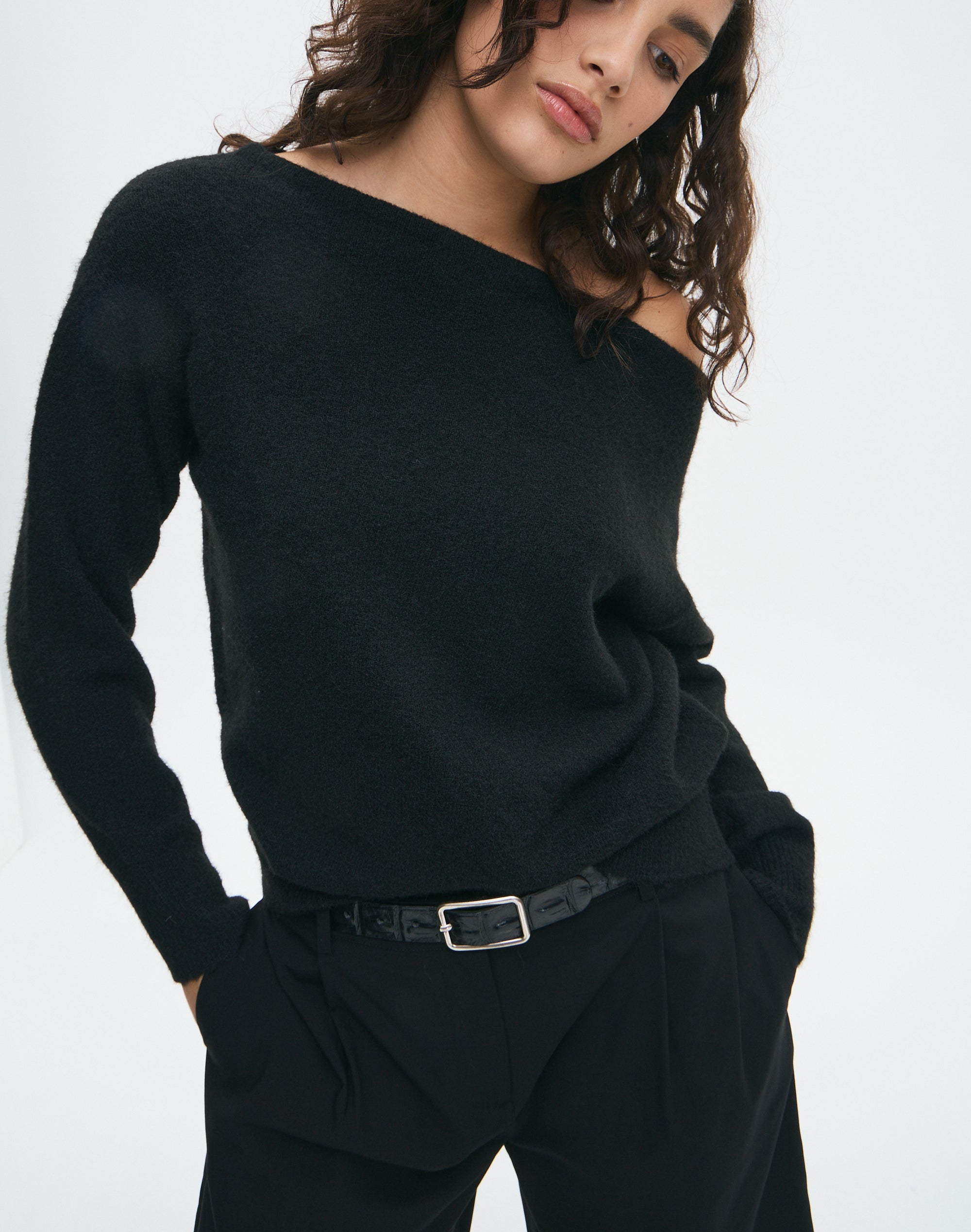 トップス dich henderson トップス dich henderson OFF SHOULDER SWEAT Off Shoulder Sweatshirt