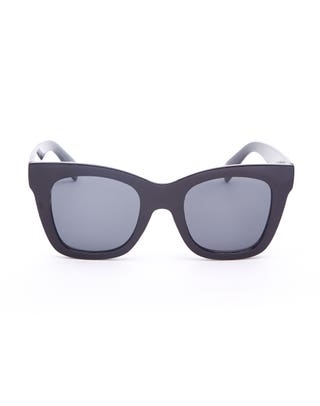 Square Cat Eye Sunglasses in Black