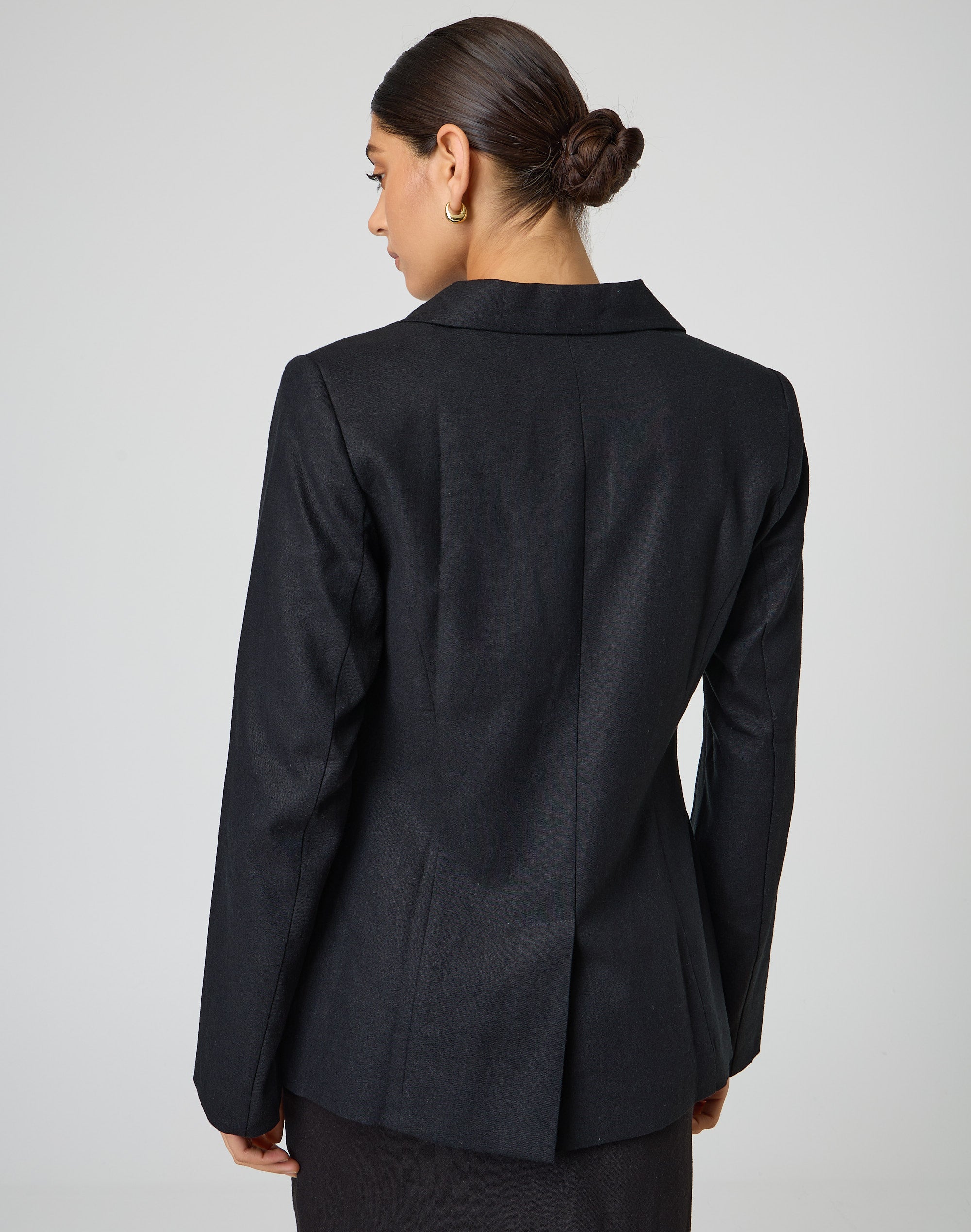 Tailored Blazer Glassons Blazer Dress Glassons Black Faux Leather
