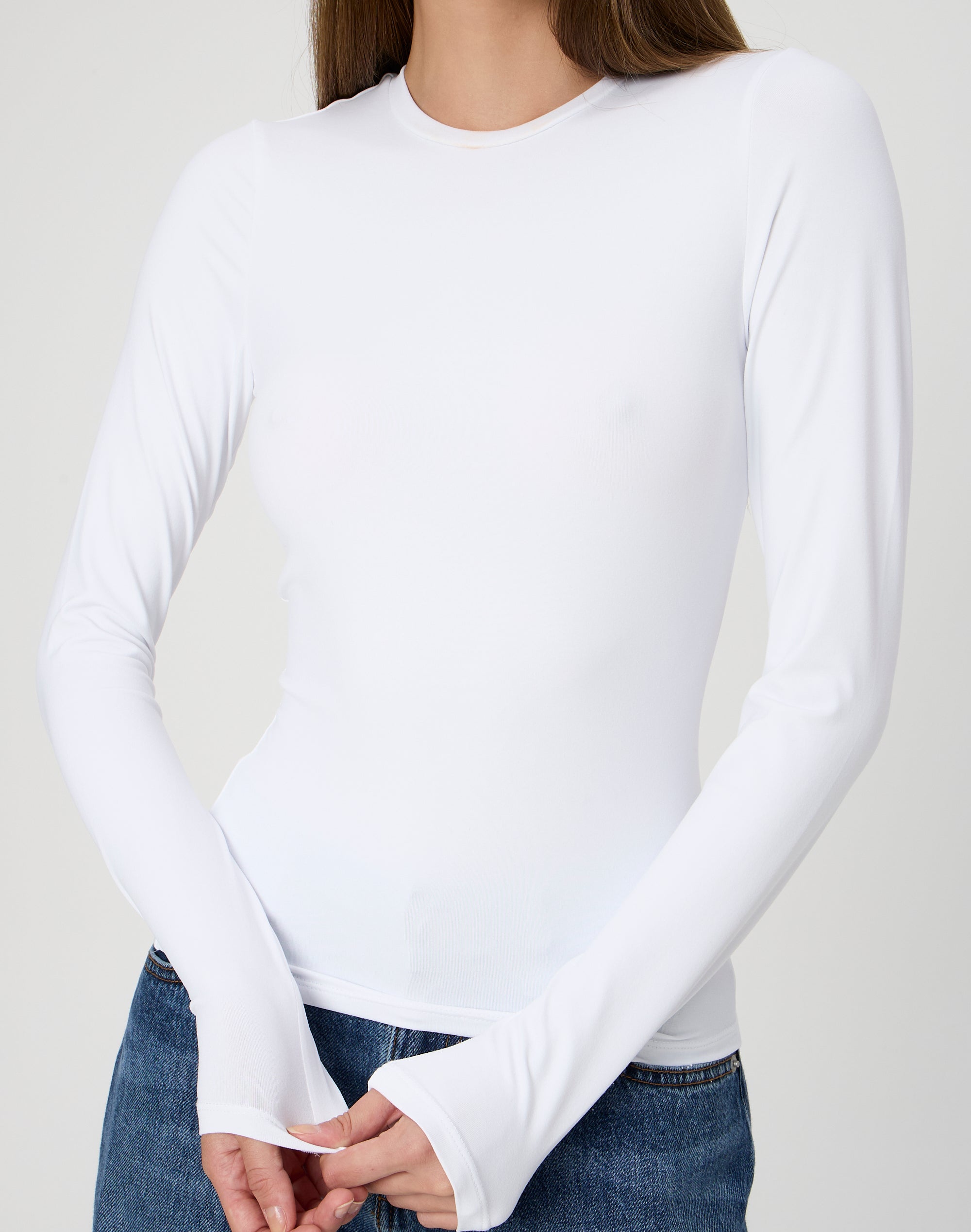 Supersoft Longsleeve Top in White