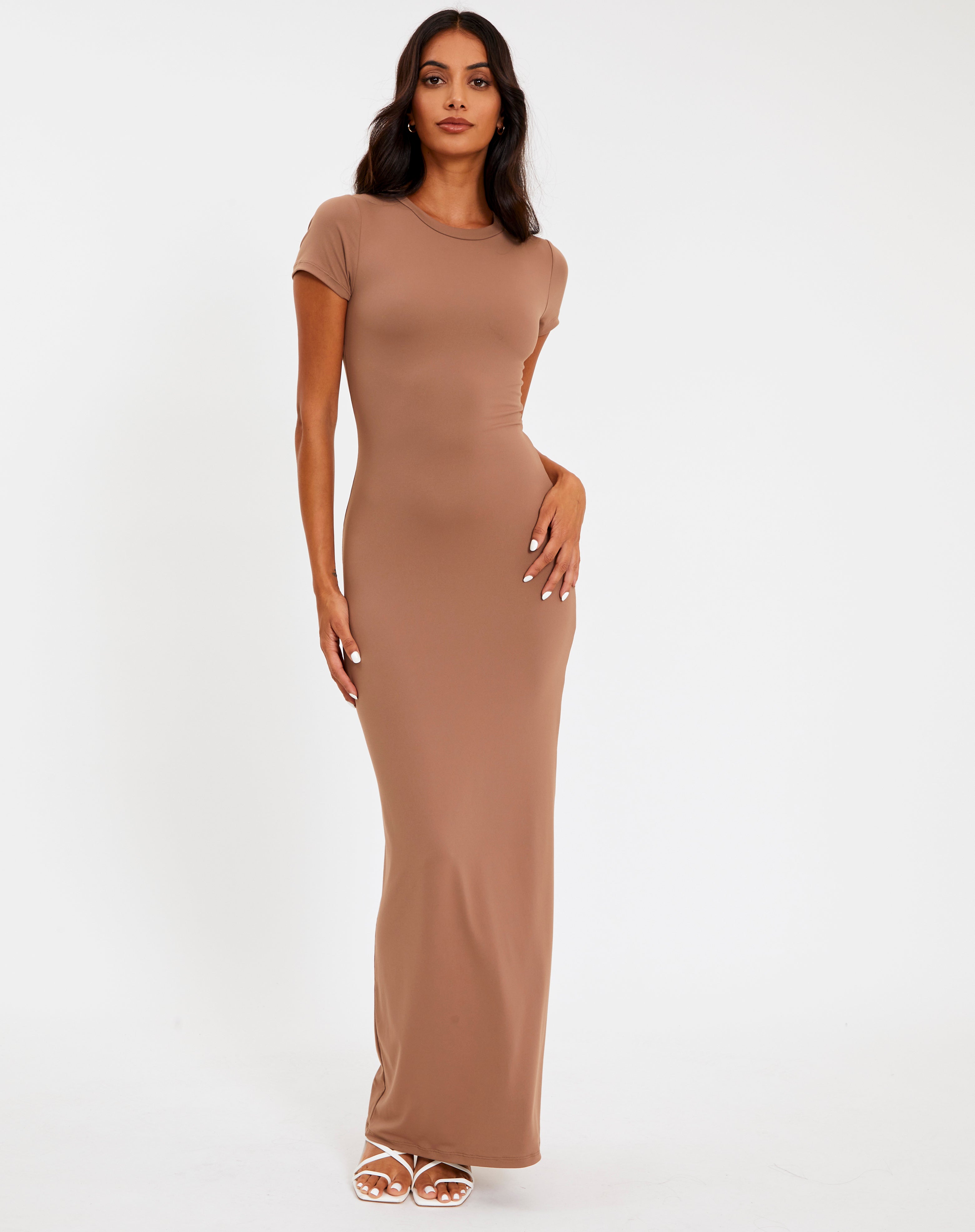 Supersoft Short Sleeve Maxi Dress in 