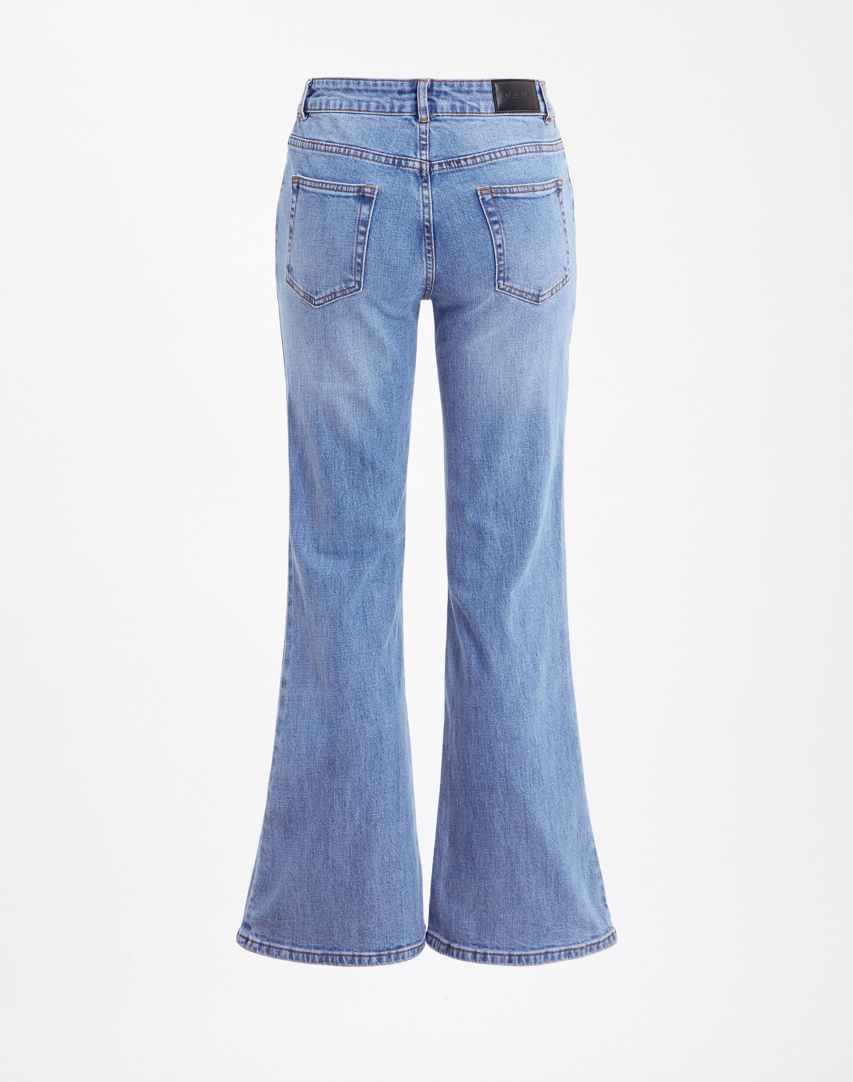 Low Rise Flared Jean in Wash Dark 