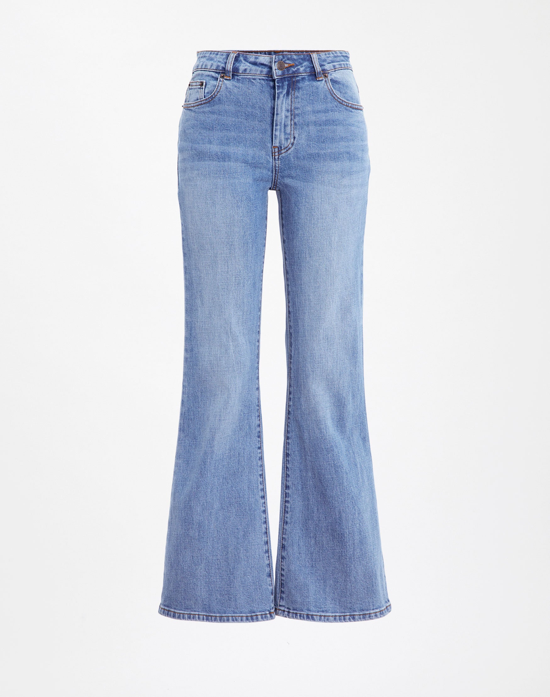 Low Rise Flared Jean in Wash Dark 