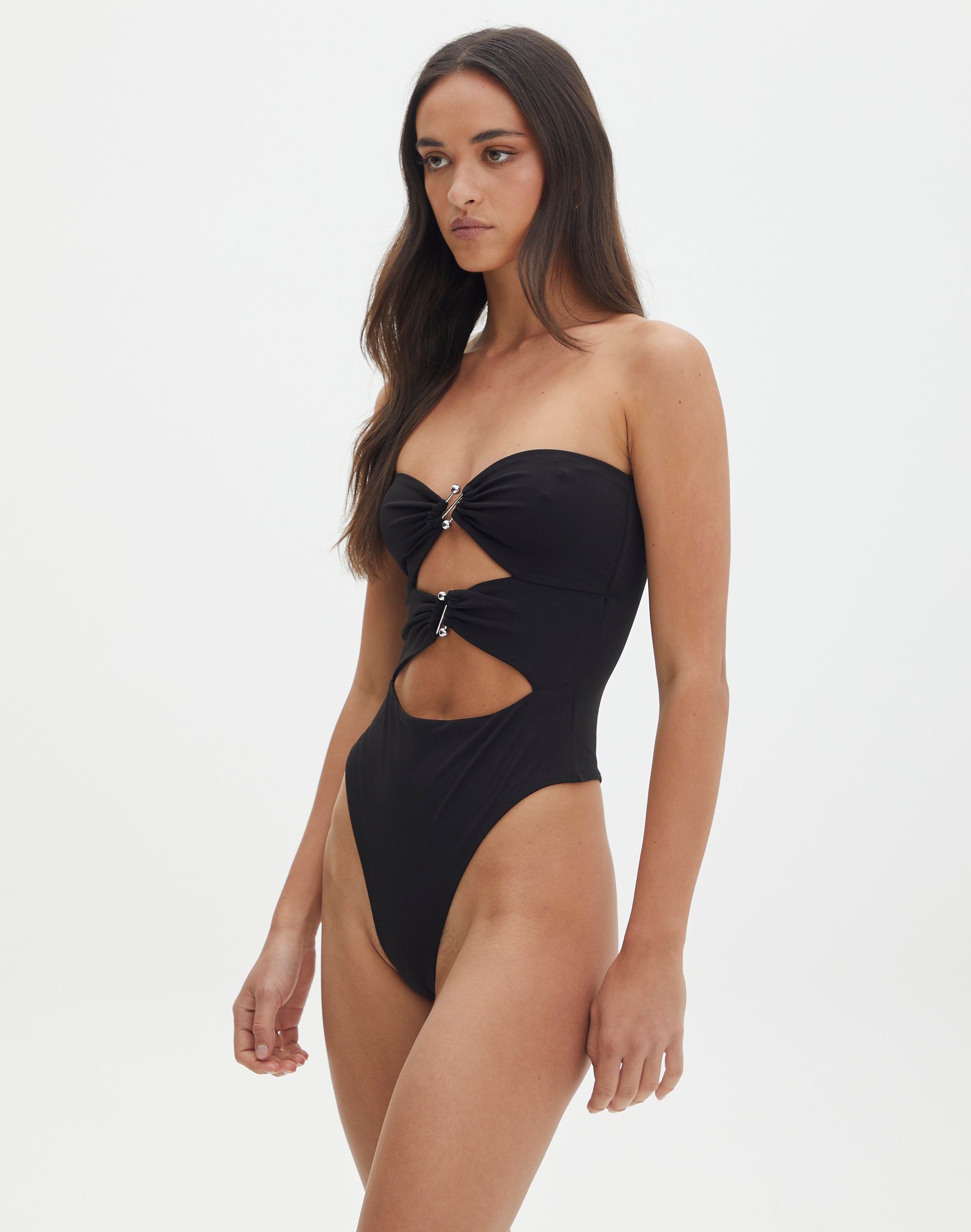 Strapless Cut Out Bodysuit