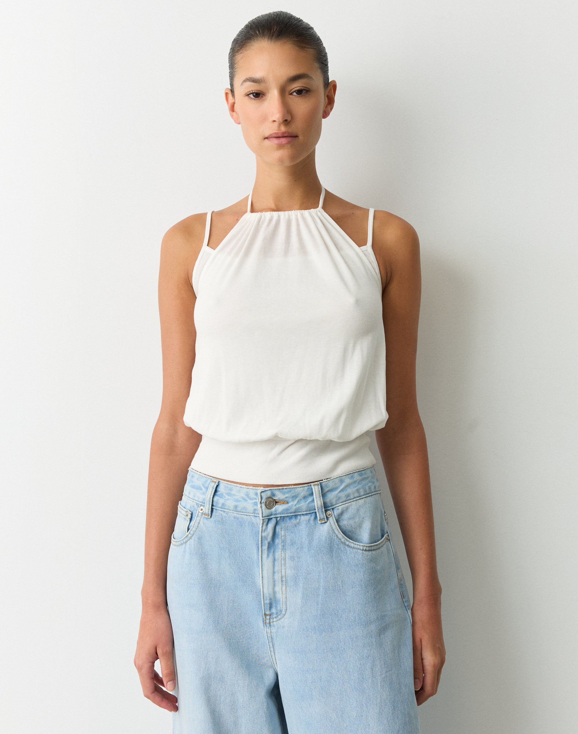 Layered Cami Top in White | Glassons