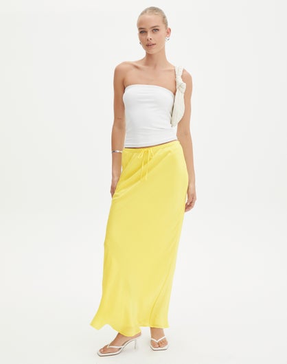 Zara yellow maxi skirt Clearance
