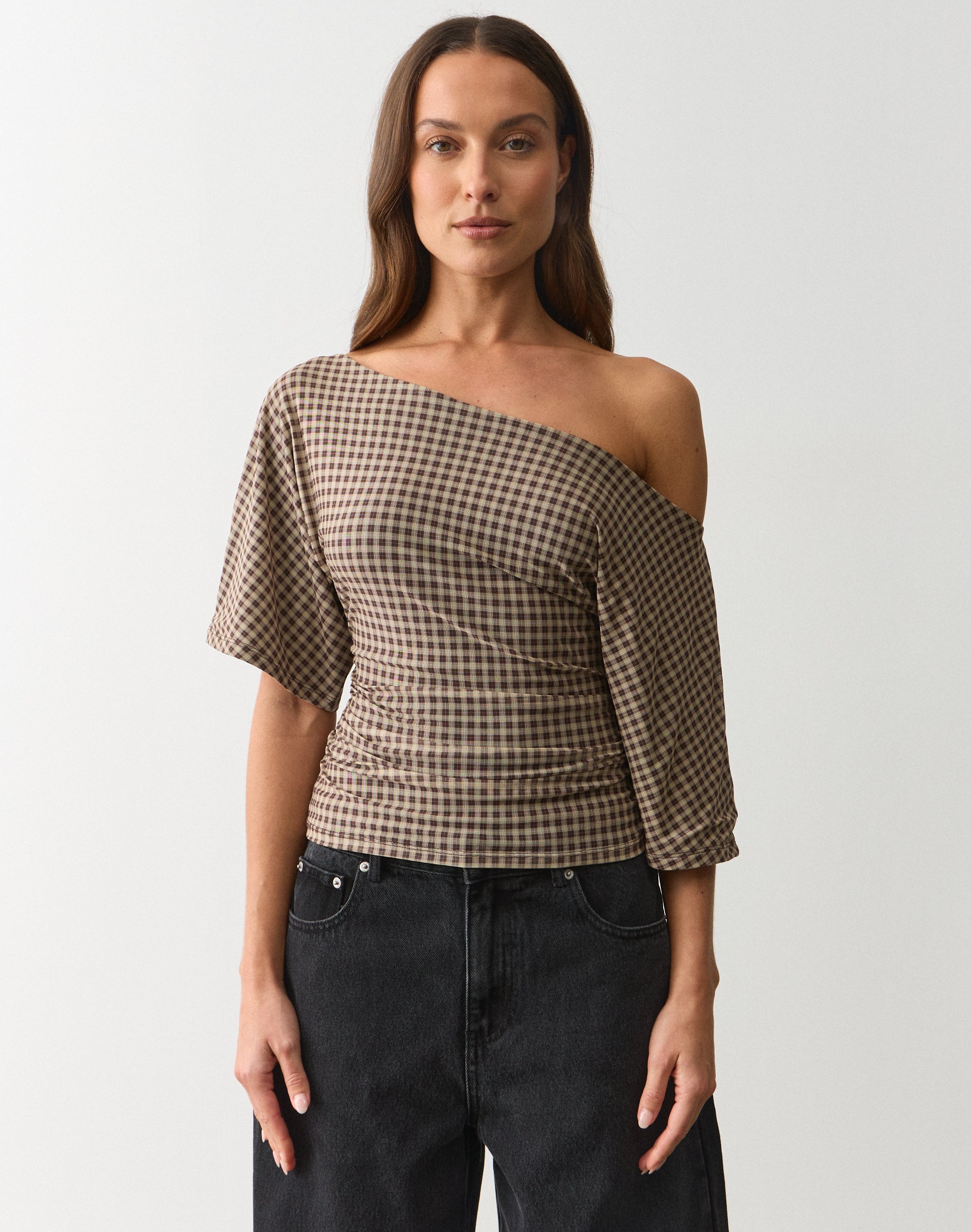 Keyhole Cut Out Top in Cool Drift | Glassons US