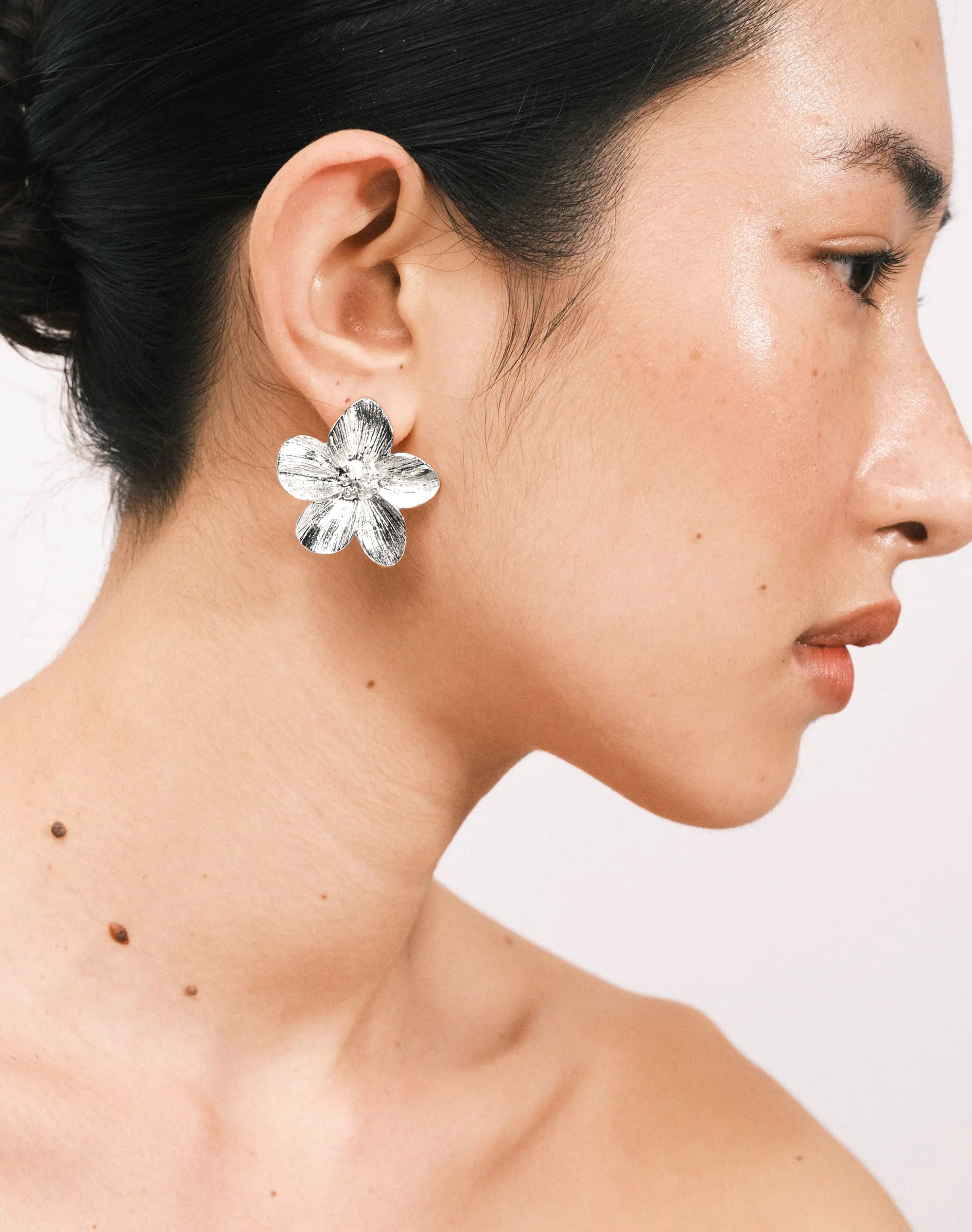 Flower Statement Earrings in Silver | Glassons US Flower Statement Earrings in Silver | Glassons US