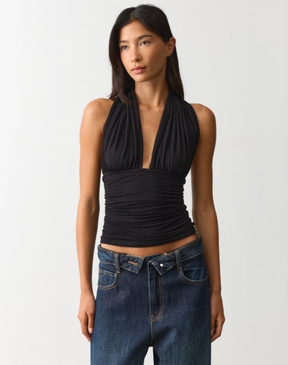 Multiwear Halter V Neck Top