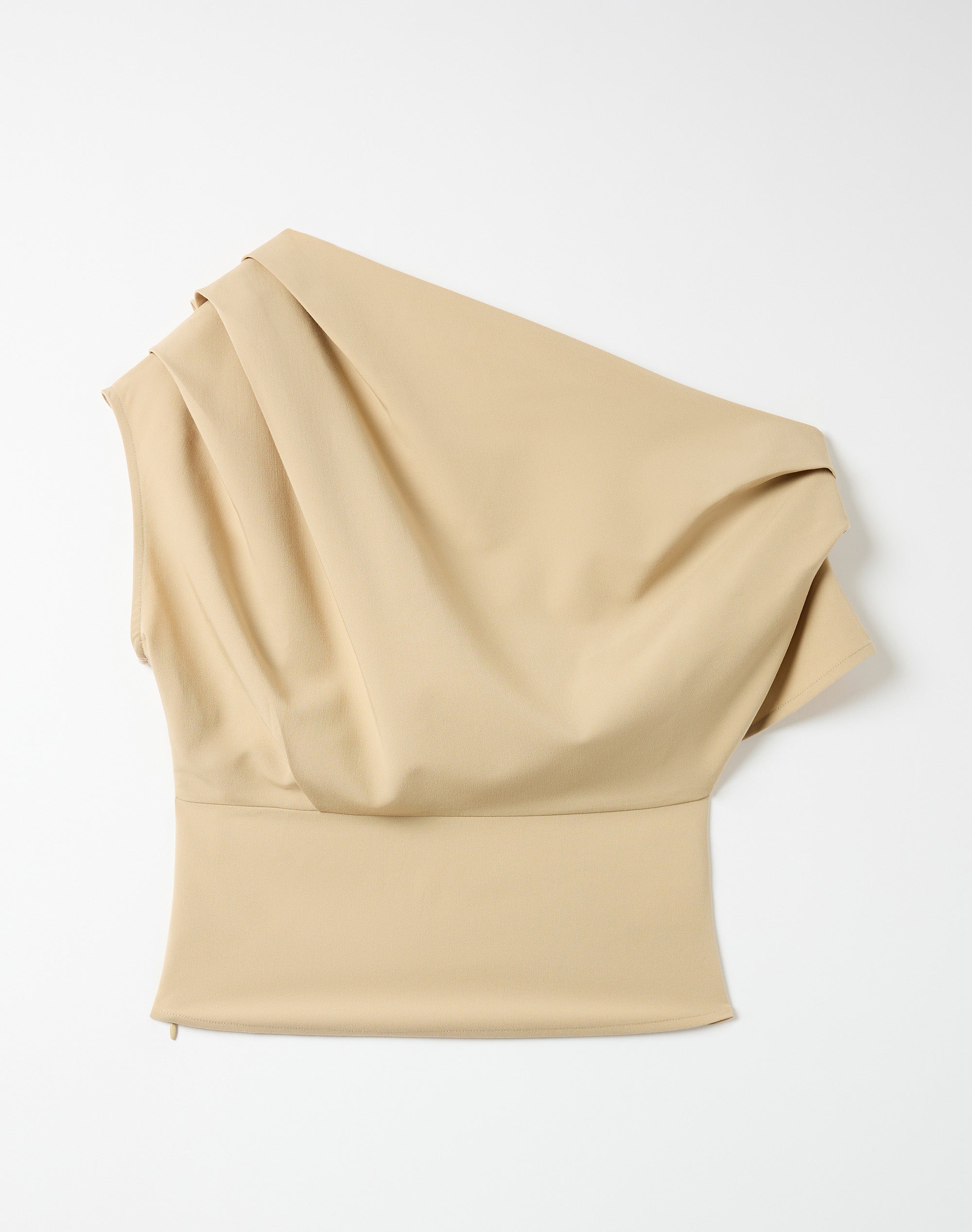 Draped Off Shoulder Top in Baked Biscuit | Glassons US