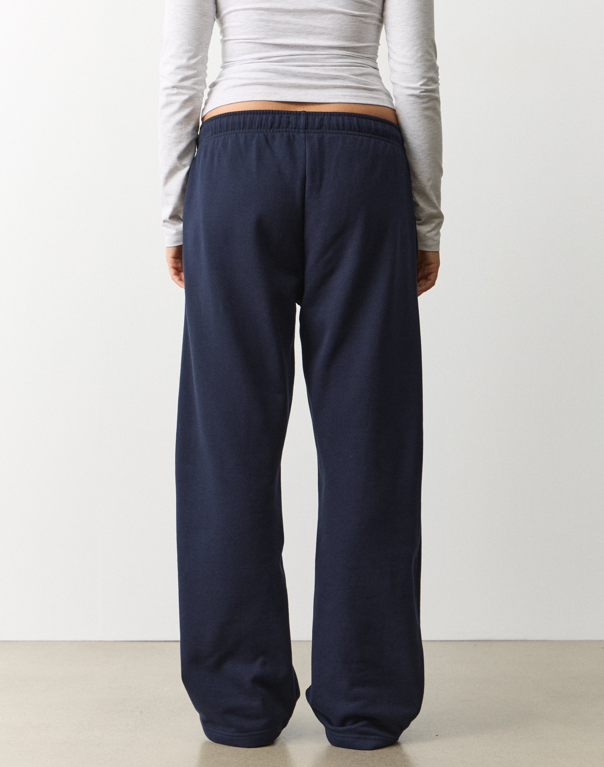 Relaxed Straight Leg Sweatpant in Navy Blazer | Glassons AU