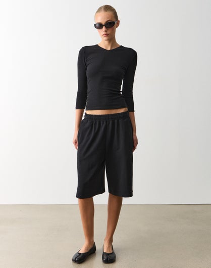 Oversized Longline Sweat Short