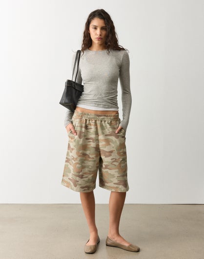 Oversized Longline Sweat Short