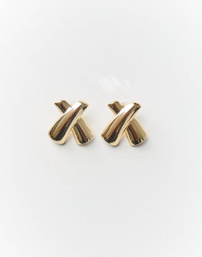 Clara Cross Studs - Screwback Earrings main image 0