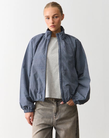 Funnel Neck Zip Up Jacket