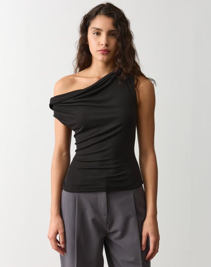 Off Shoulder Asymmetrical Top
