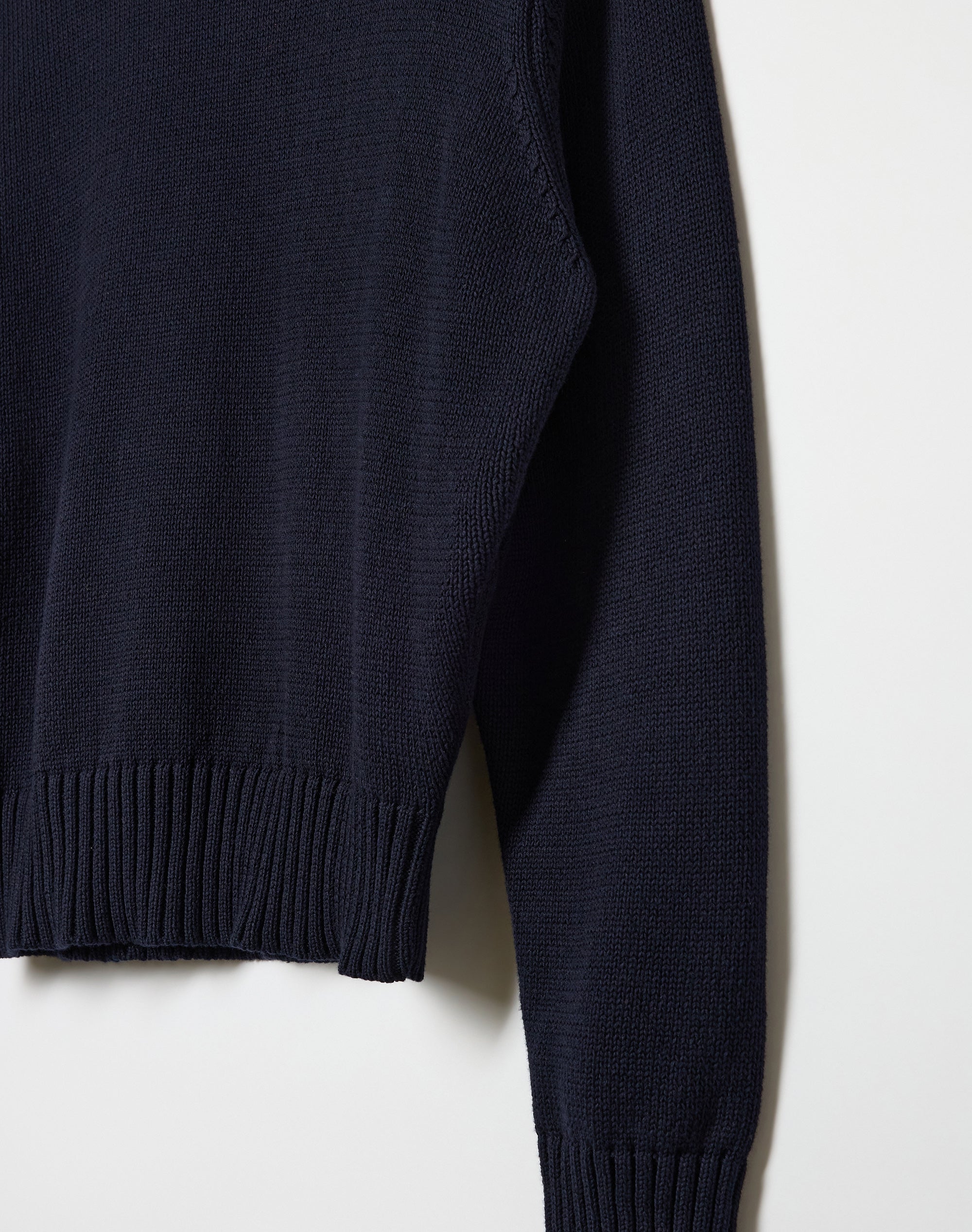 Cotton Crew Neck Knit Jumper in Friday Night | Glassons US