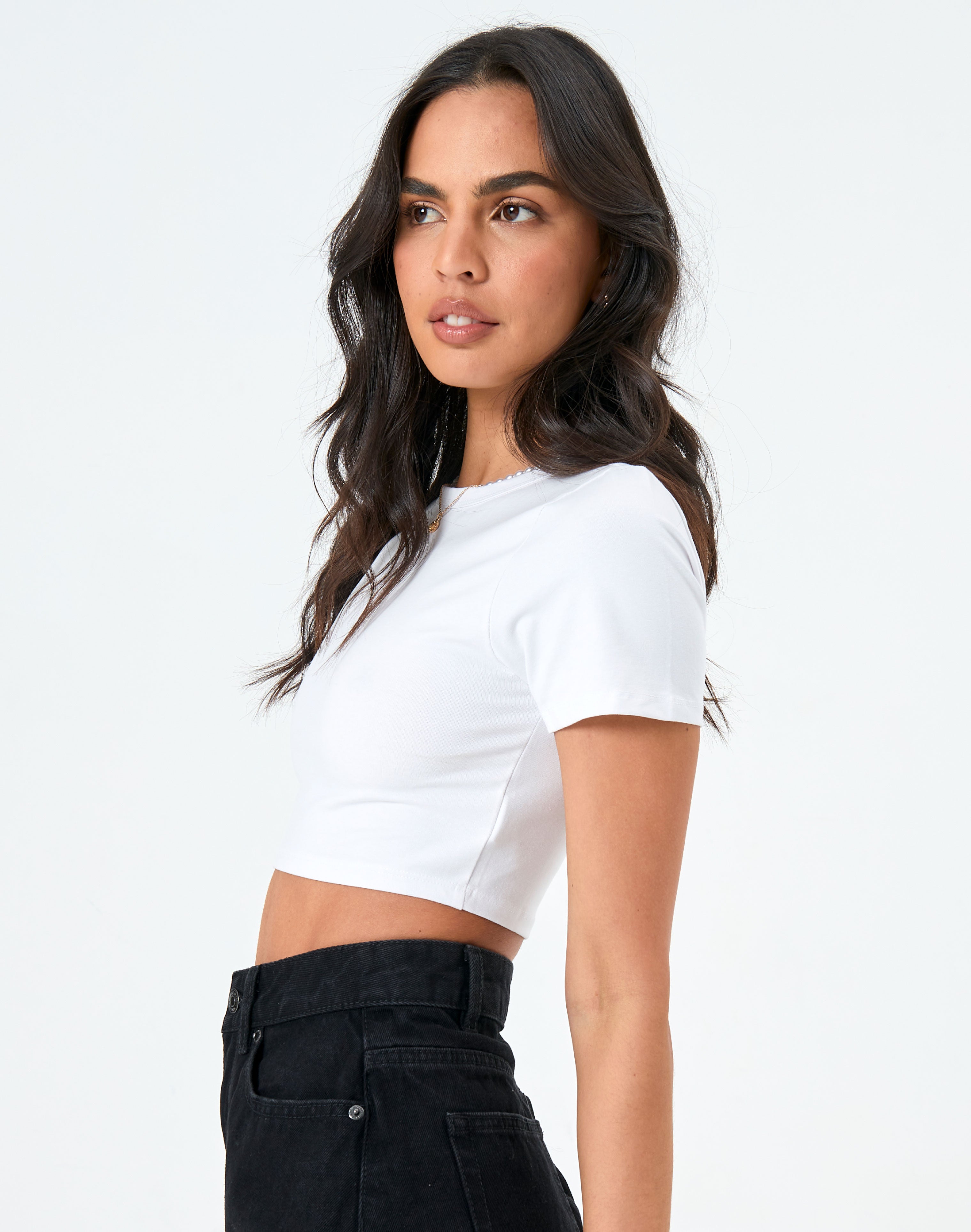 crop basic tee