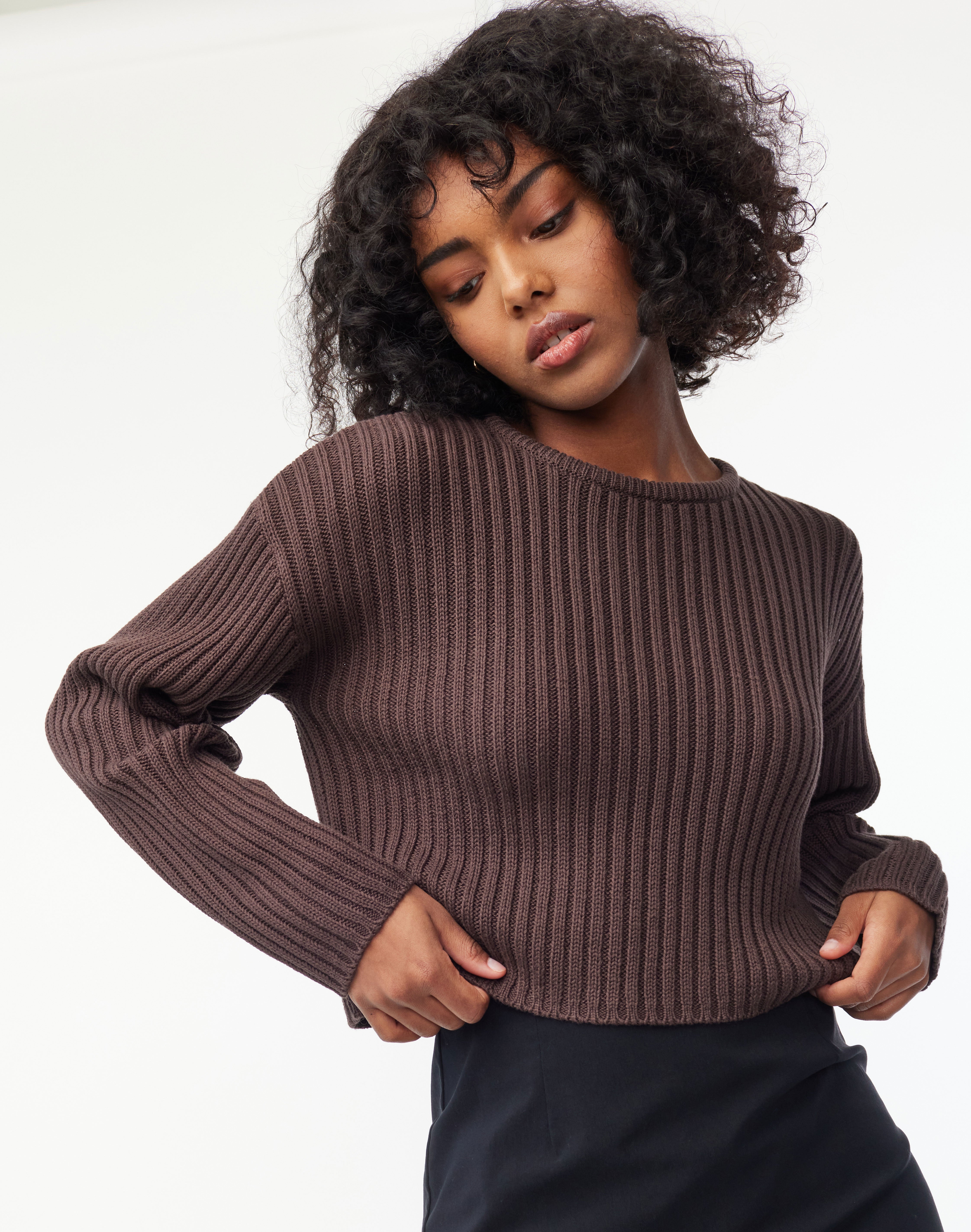 glassons oversized cable knit jumper