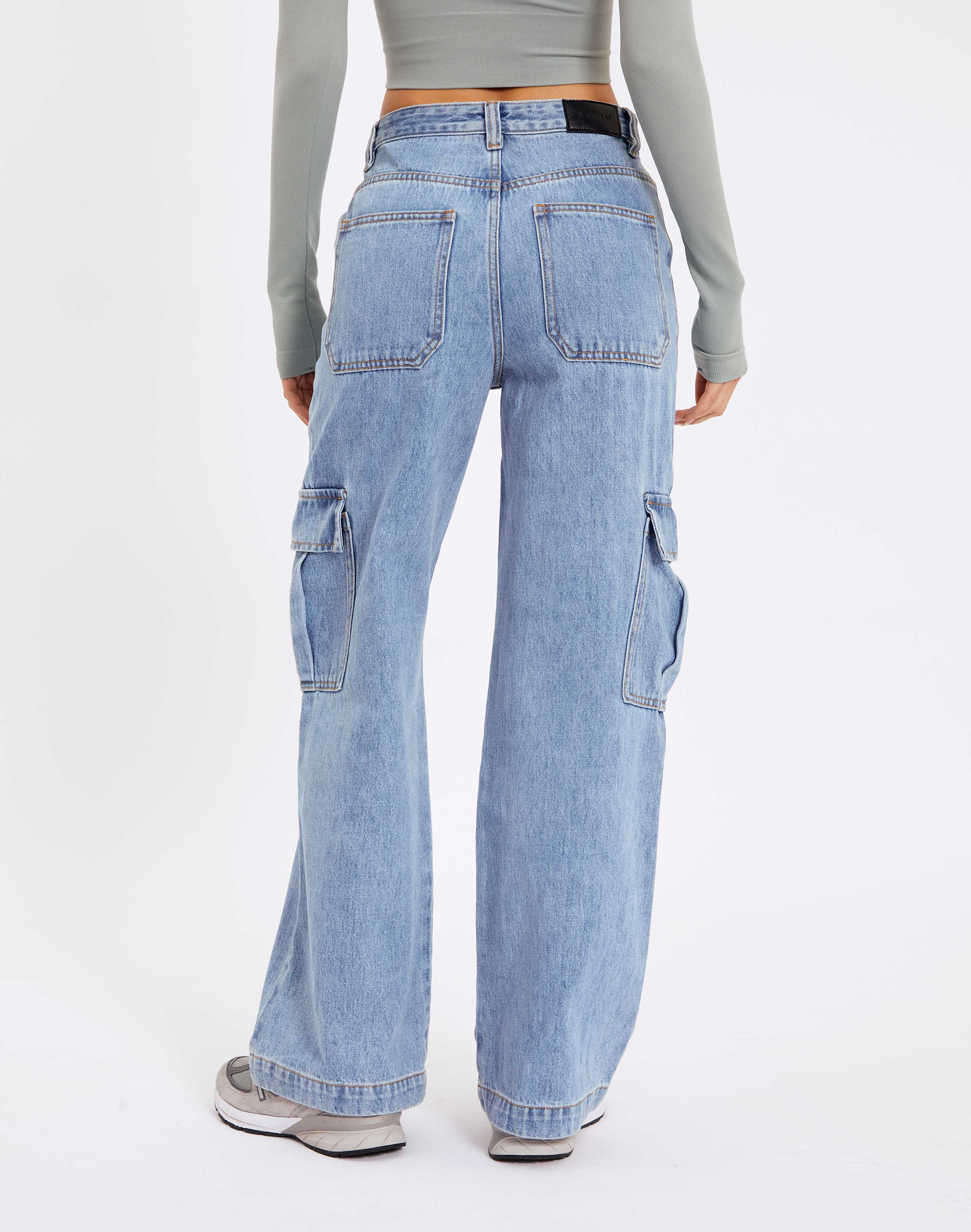Recycled Cargo Denim Jean in Wash Dark 