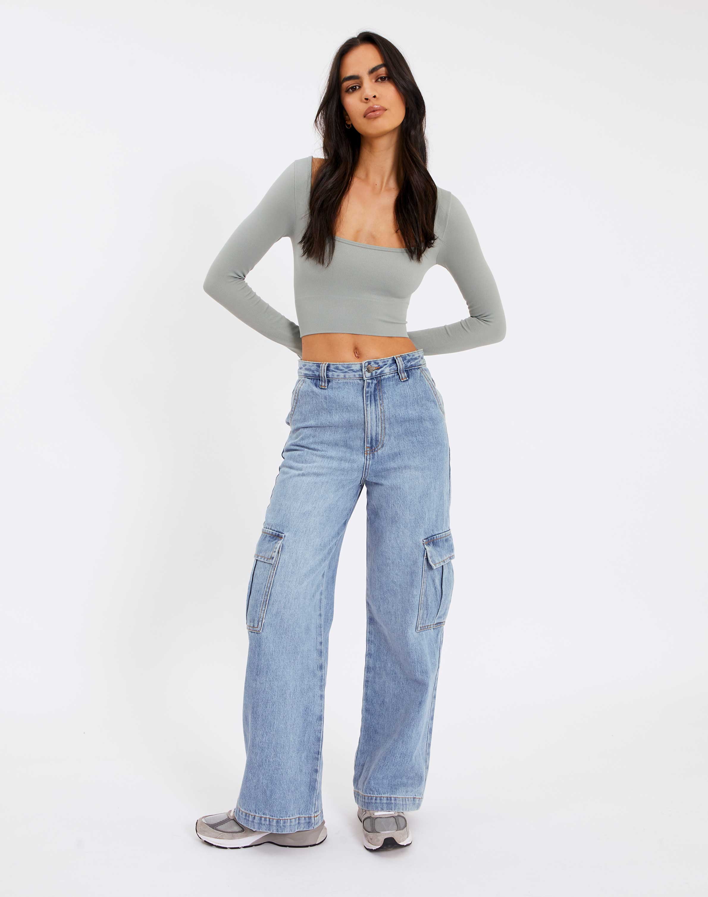 Recycled Cargo Denim Jean in Wash Dark 