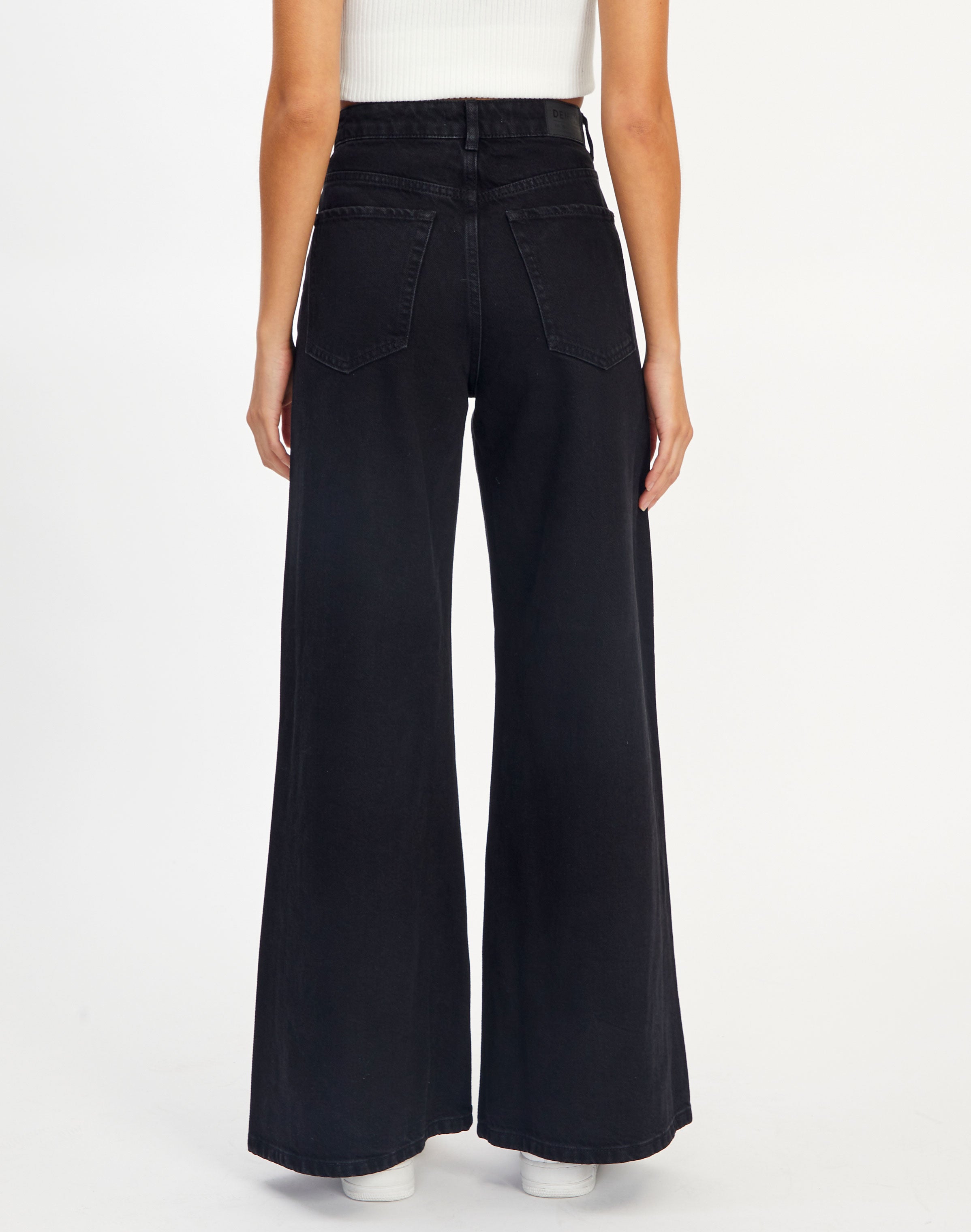 Organic Wide Leg High Rise Jean in 