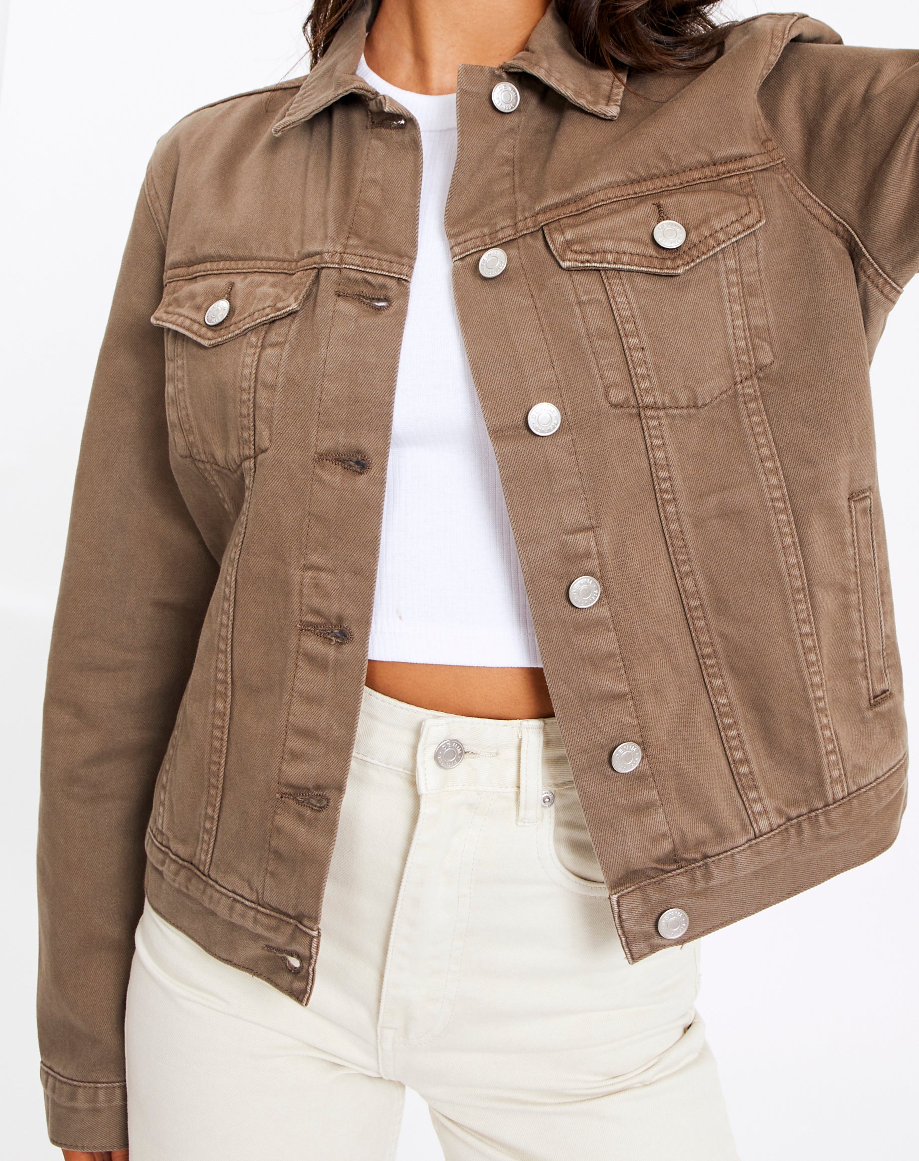 Recycled Cotton Classic Denim Jacket in 