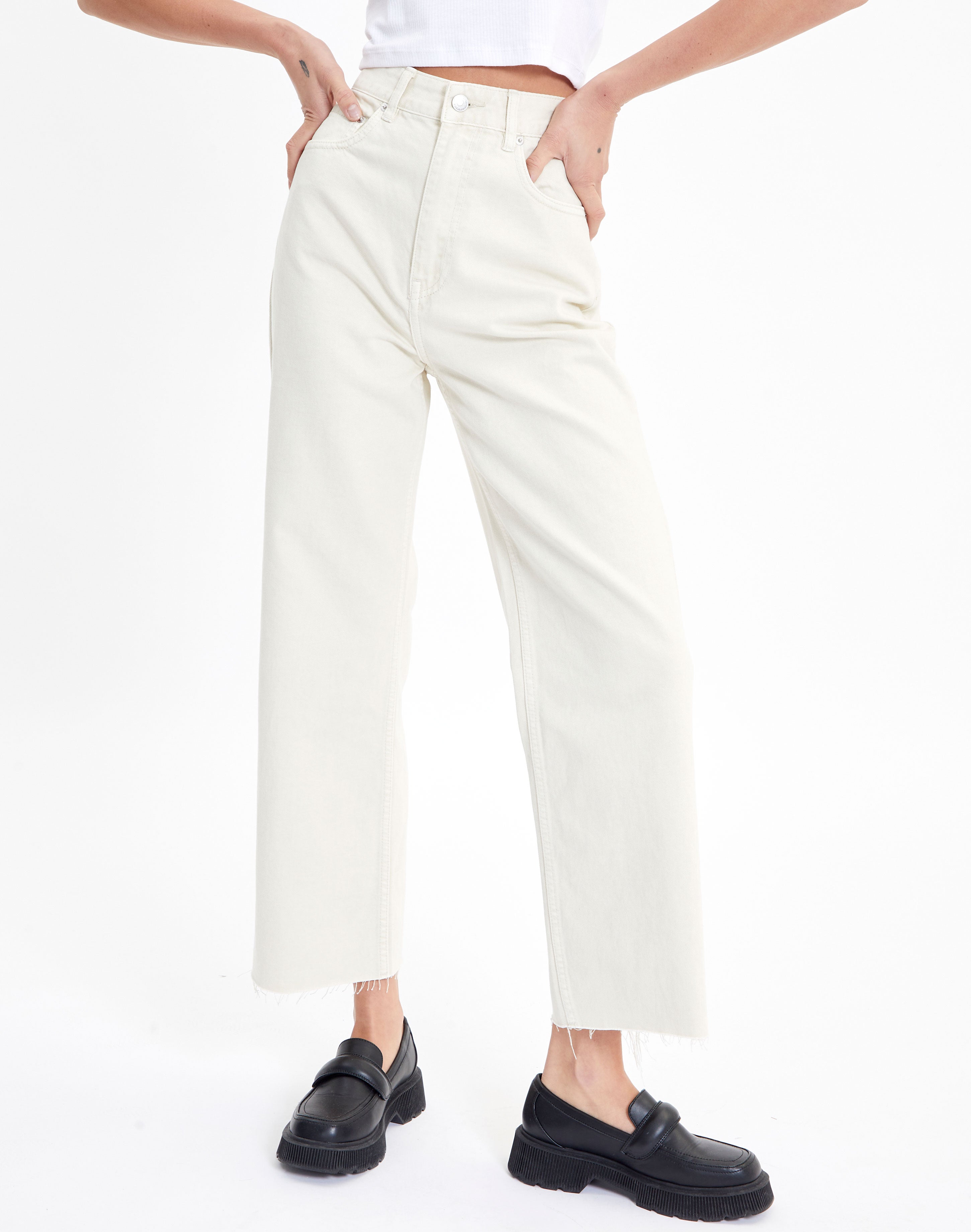 Recycled Super High Rise Cropped Jean 