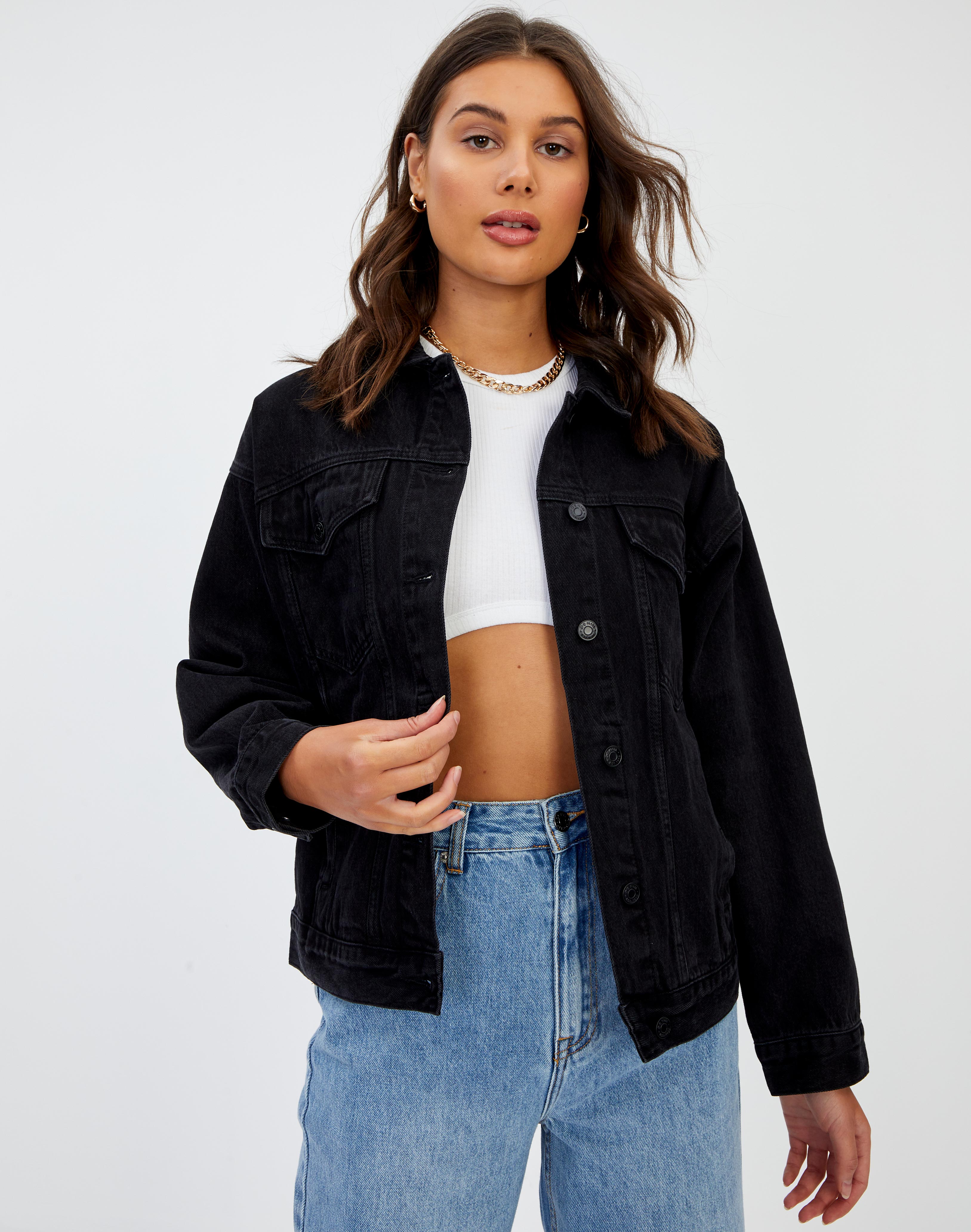 glassons oversized denim jacket