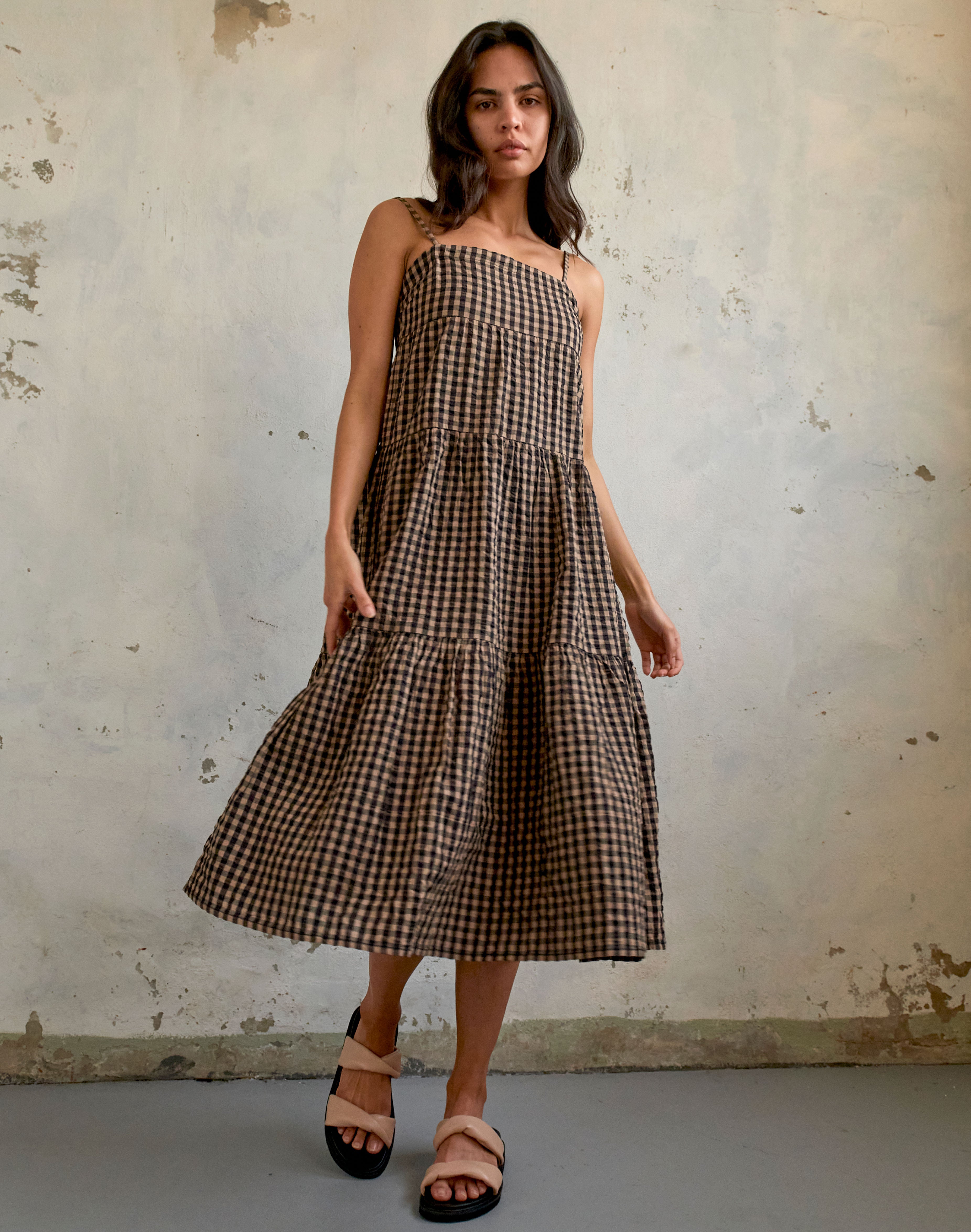 gingham gown