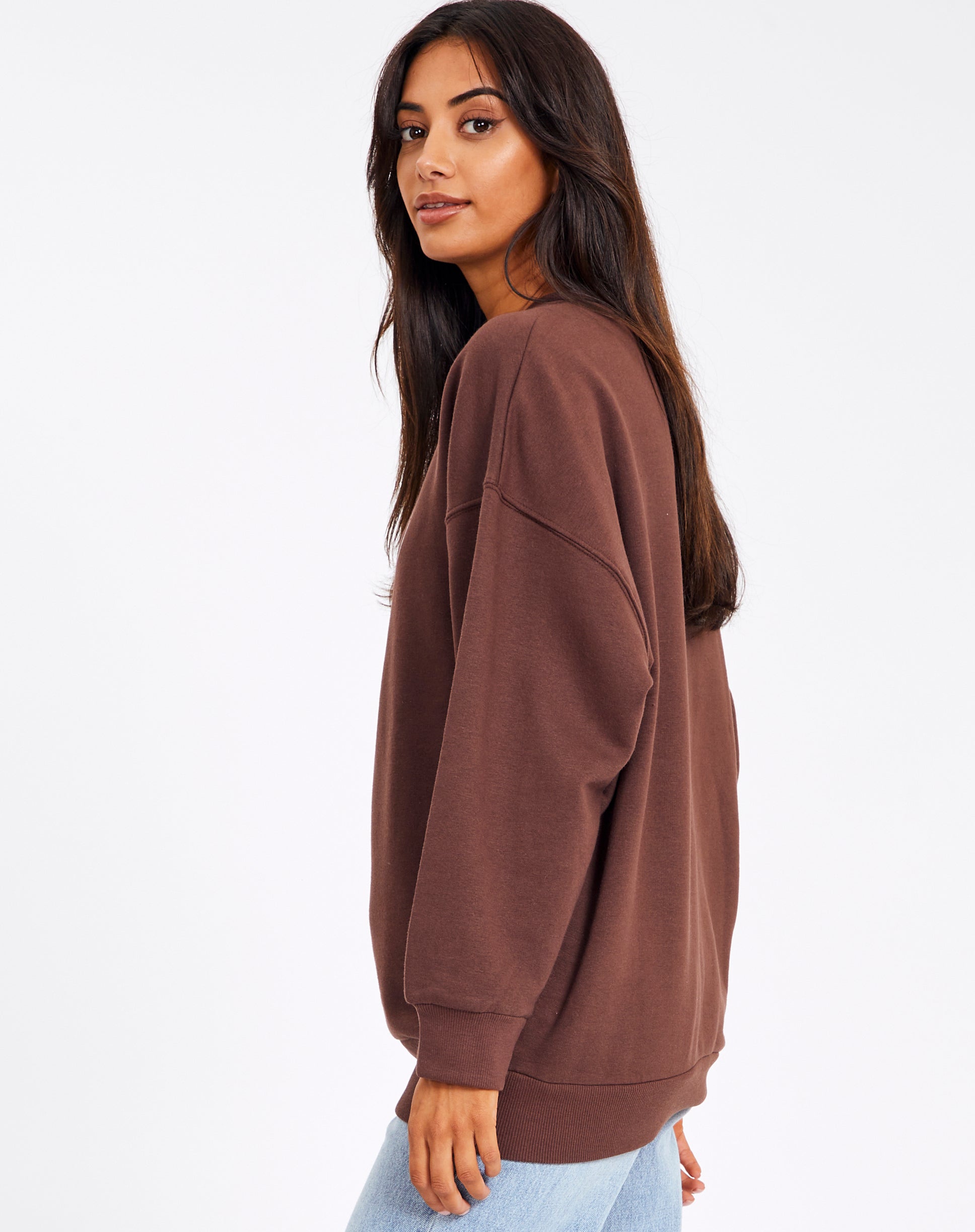 Organic Graphic Oversized Crew Neck 