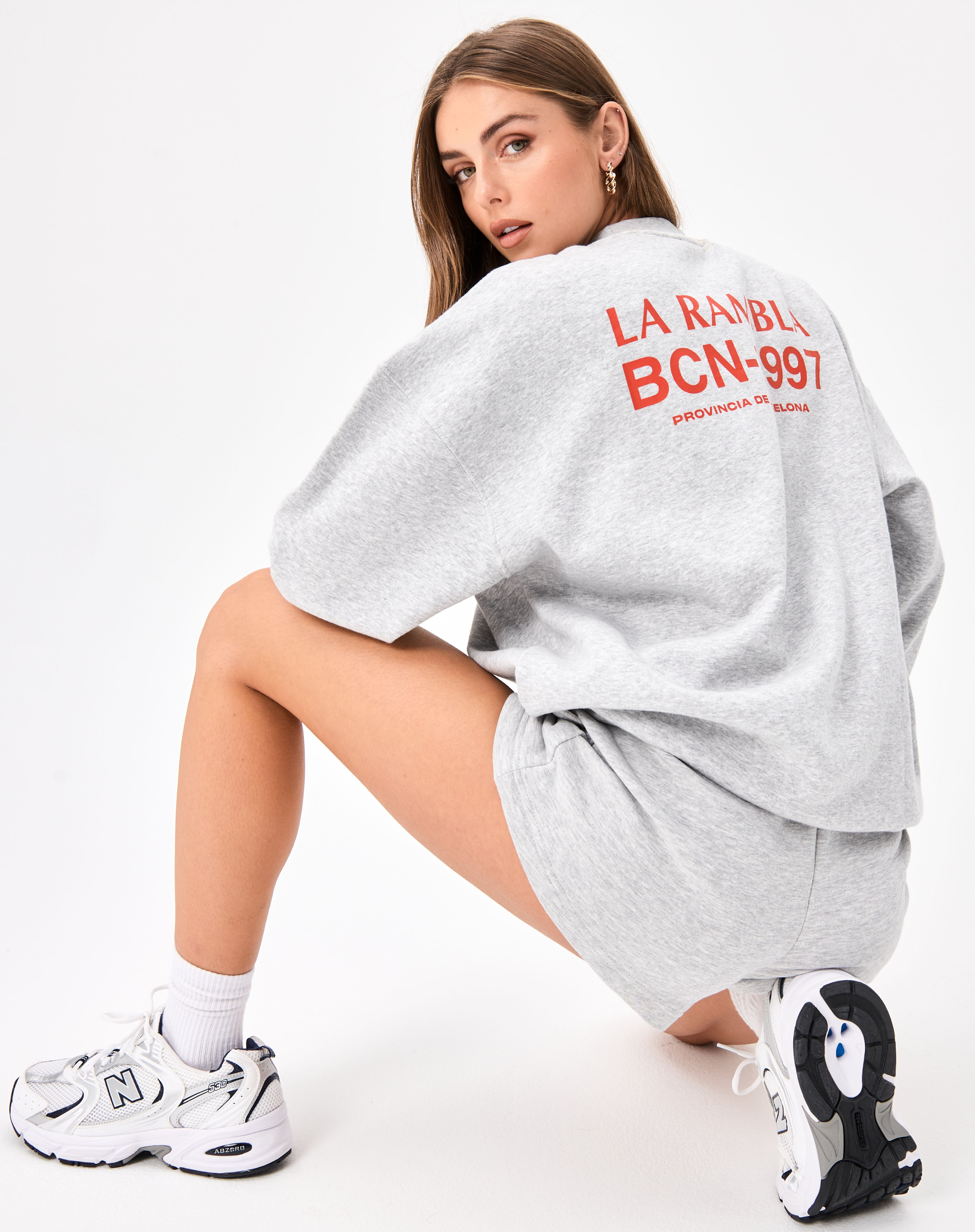 Organic Graphic Oversized Crew Neck 