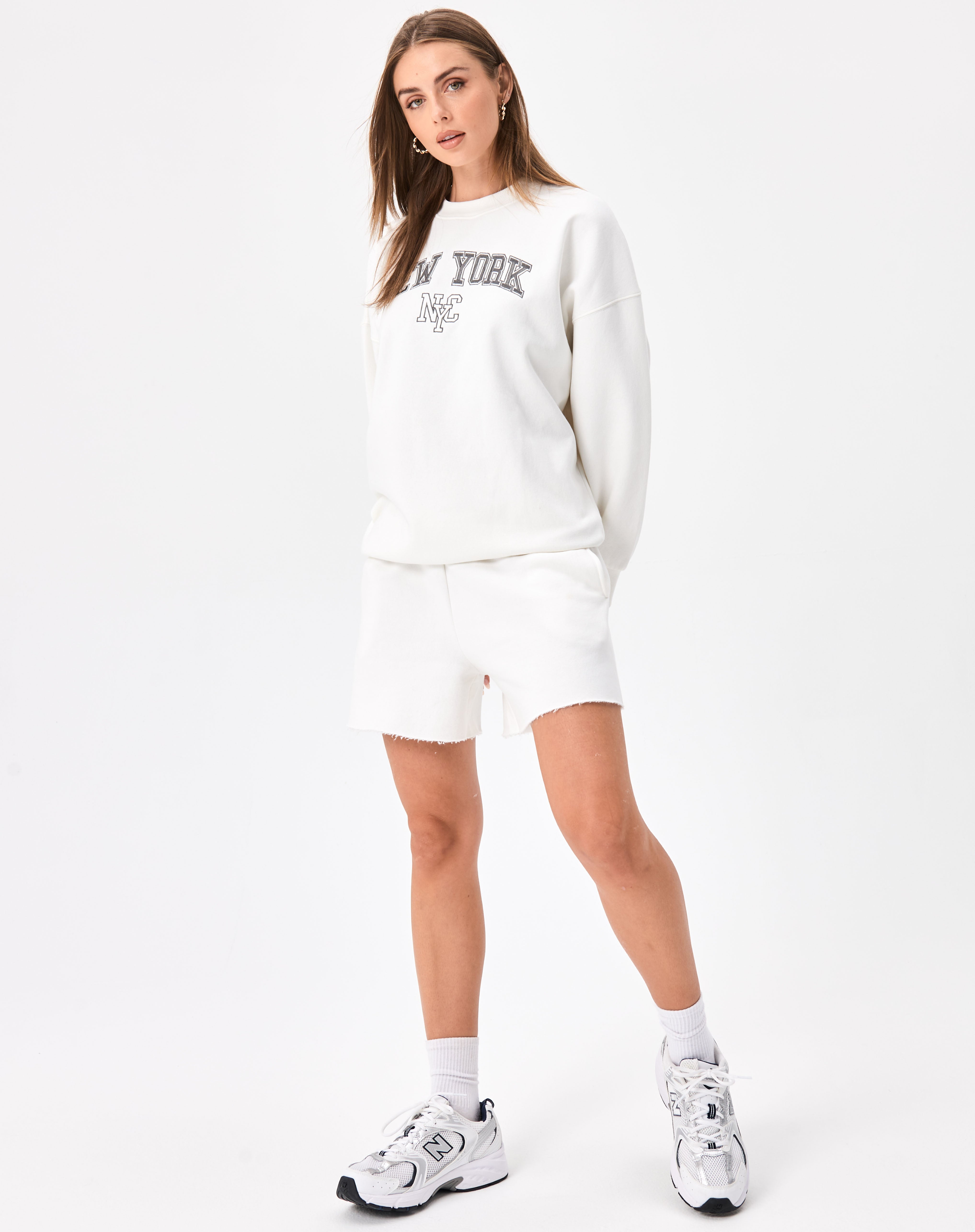 Glassons Oversized Embroidered Crew Neck Jumper