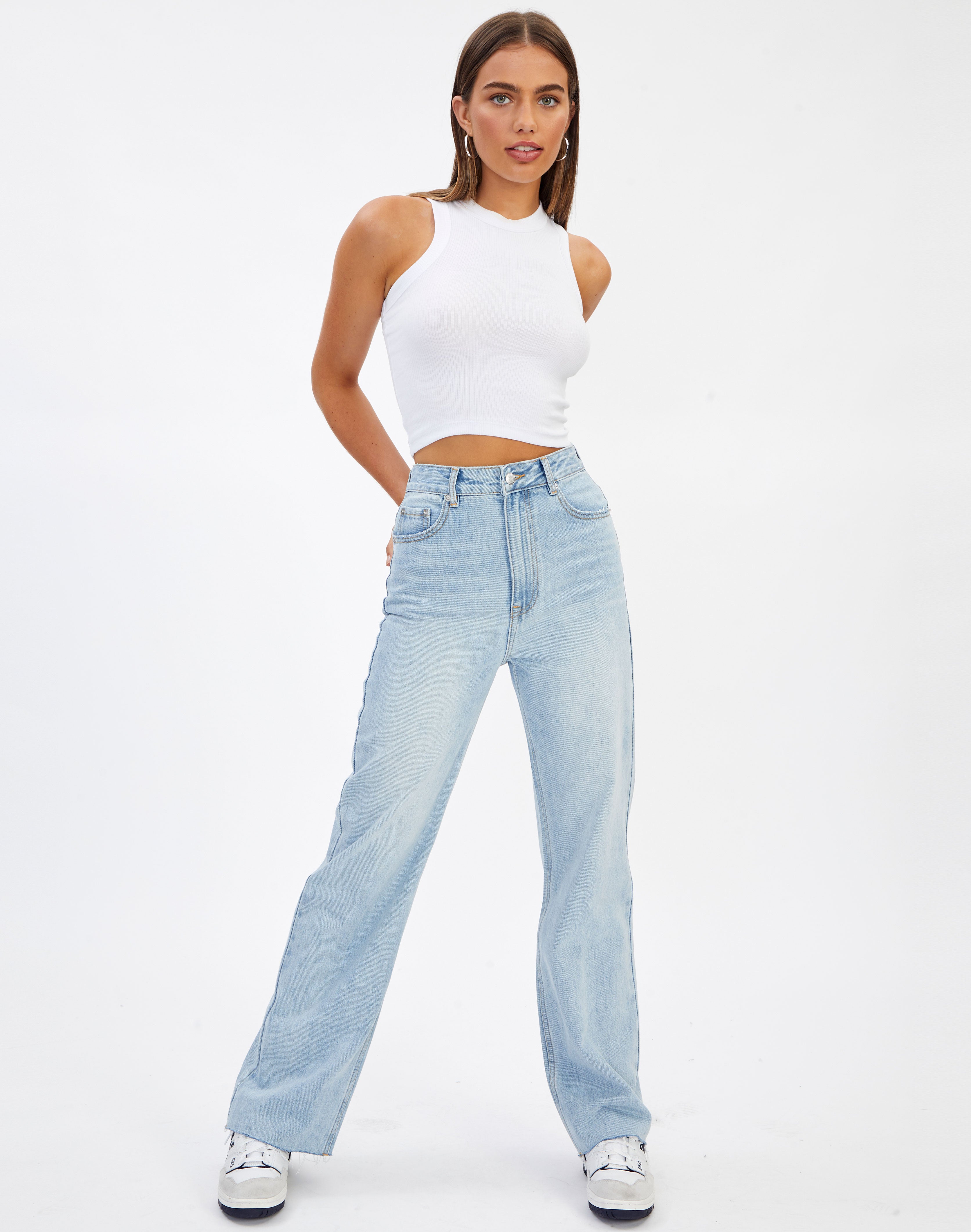 Recycled Relaxed Straight Leg Jean in 