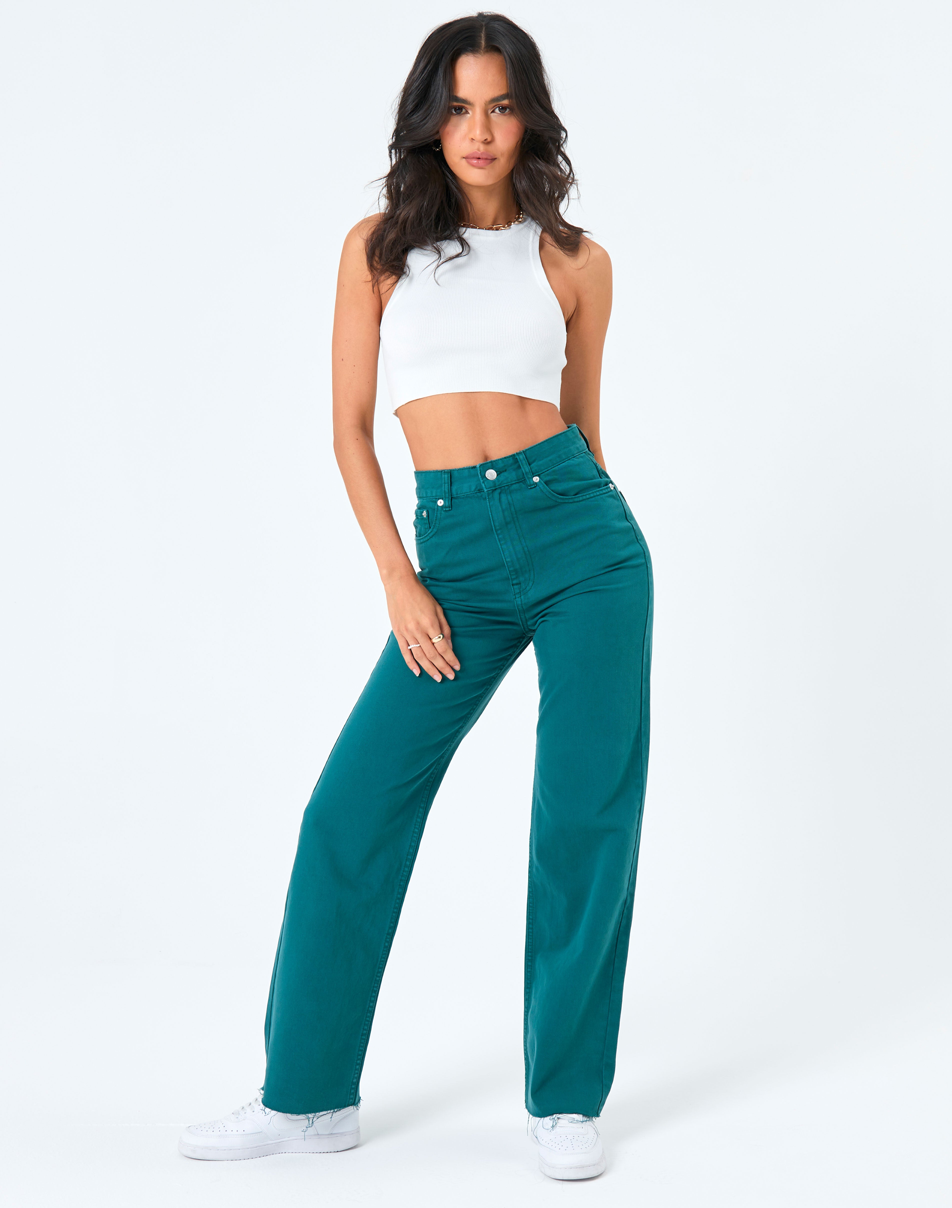 emerald green jeans