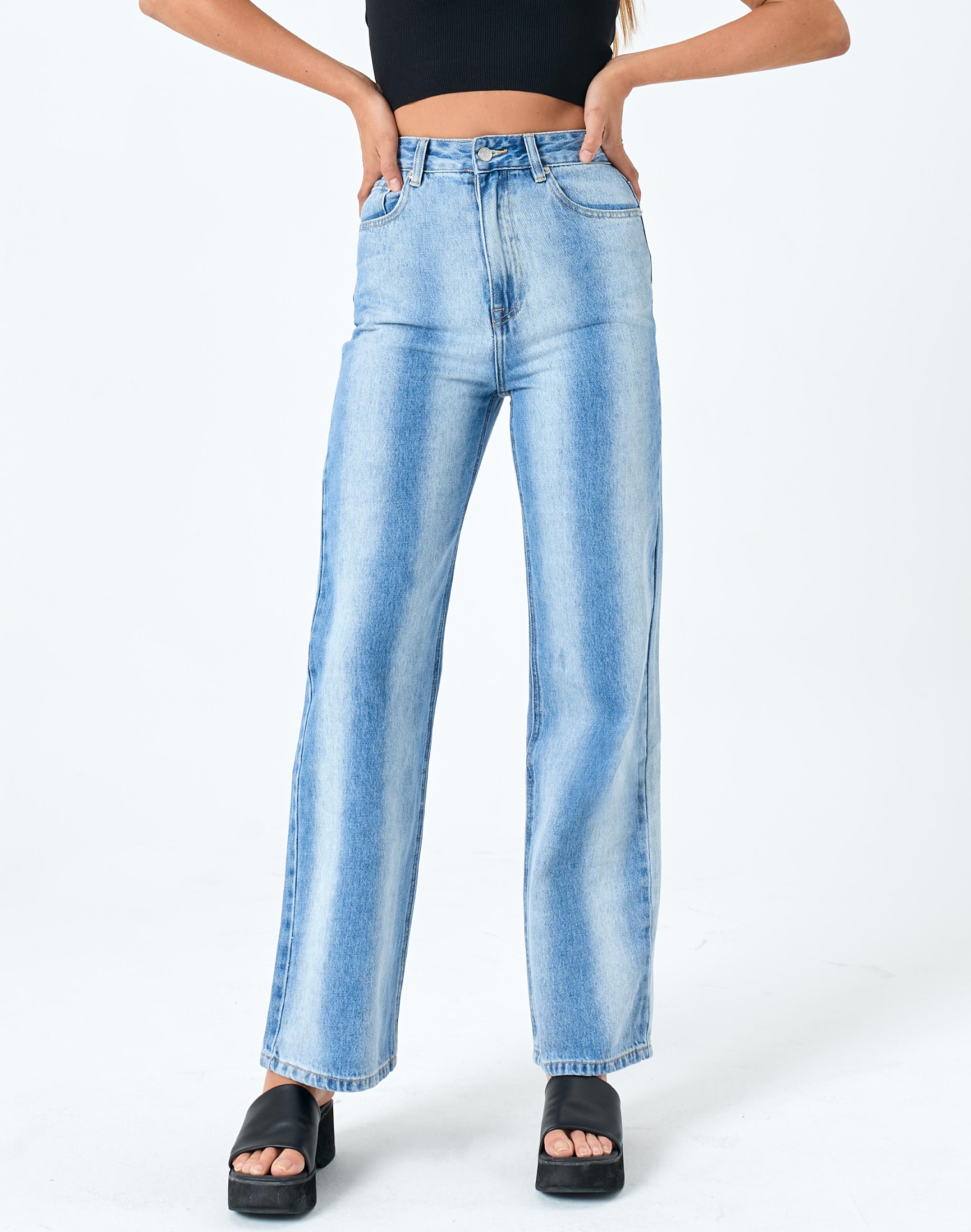 Super High Rise Loose Leg Jeans | Shop 