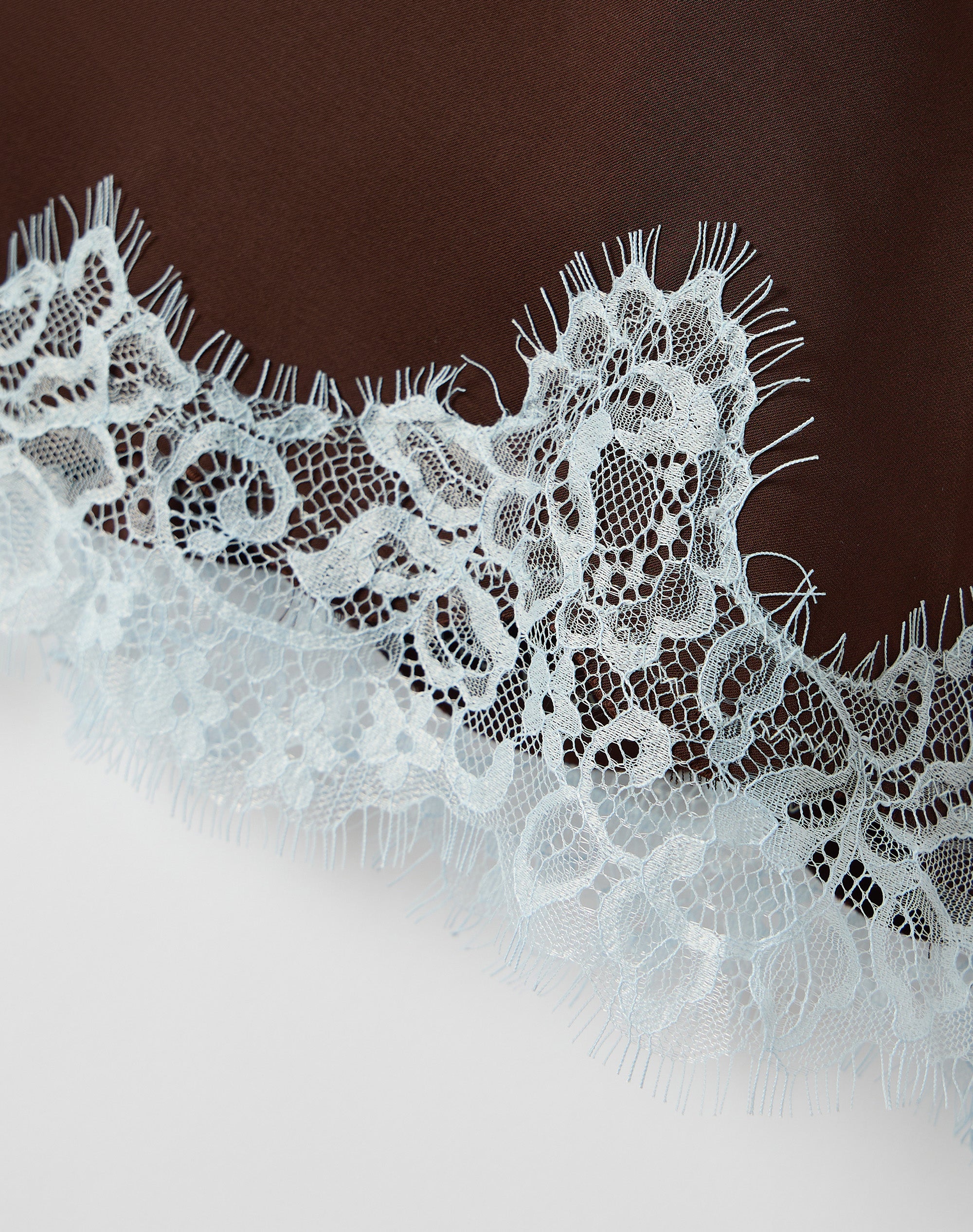 Satin Lace Cami Top in Fudge X Icy Pole | Glassons US