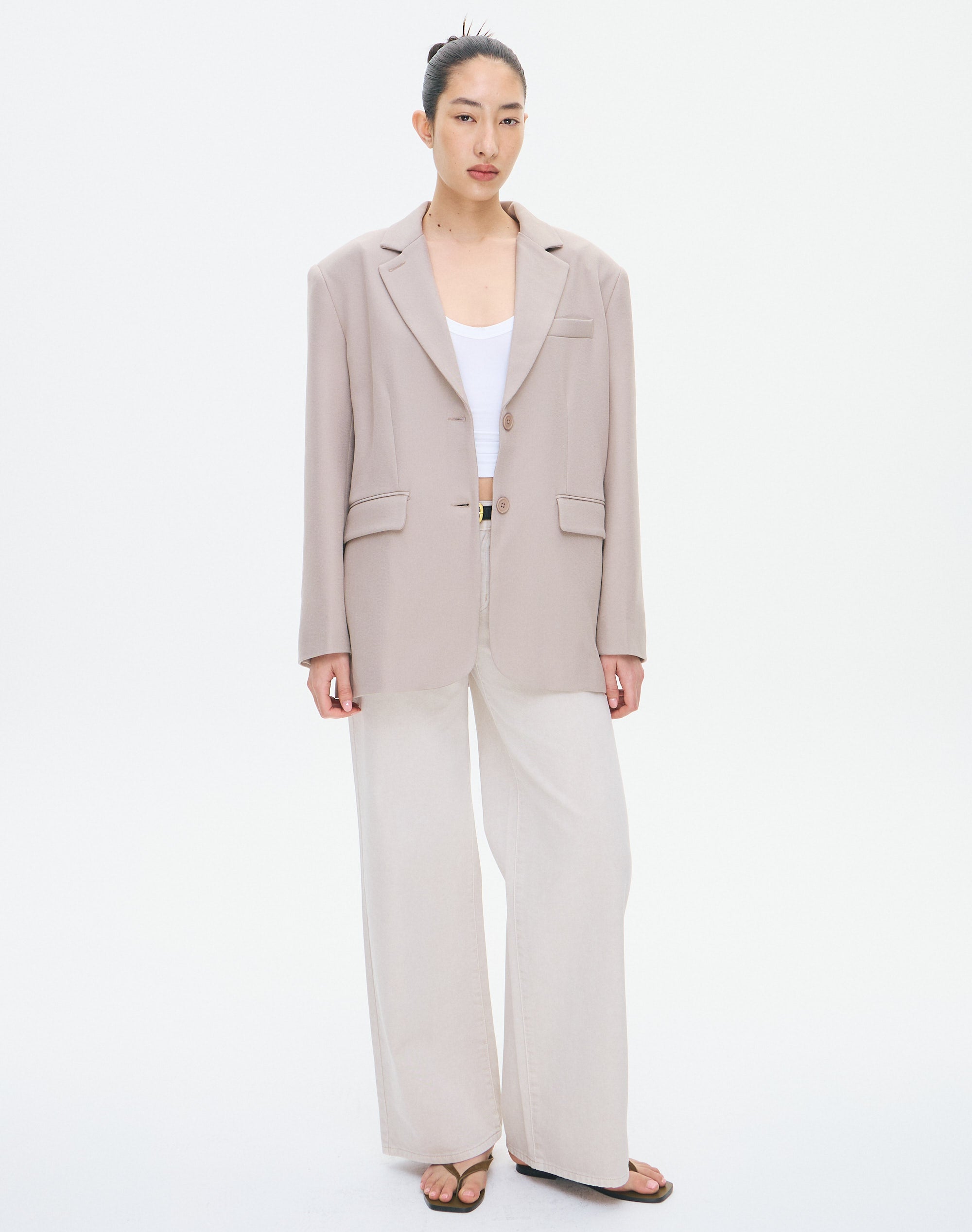 Boxy Oversized Blazer in Harp Seal Glassons AU