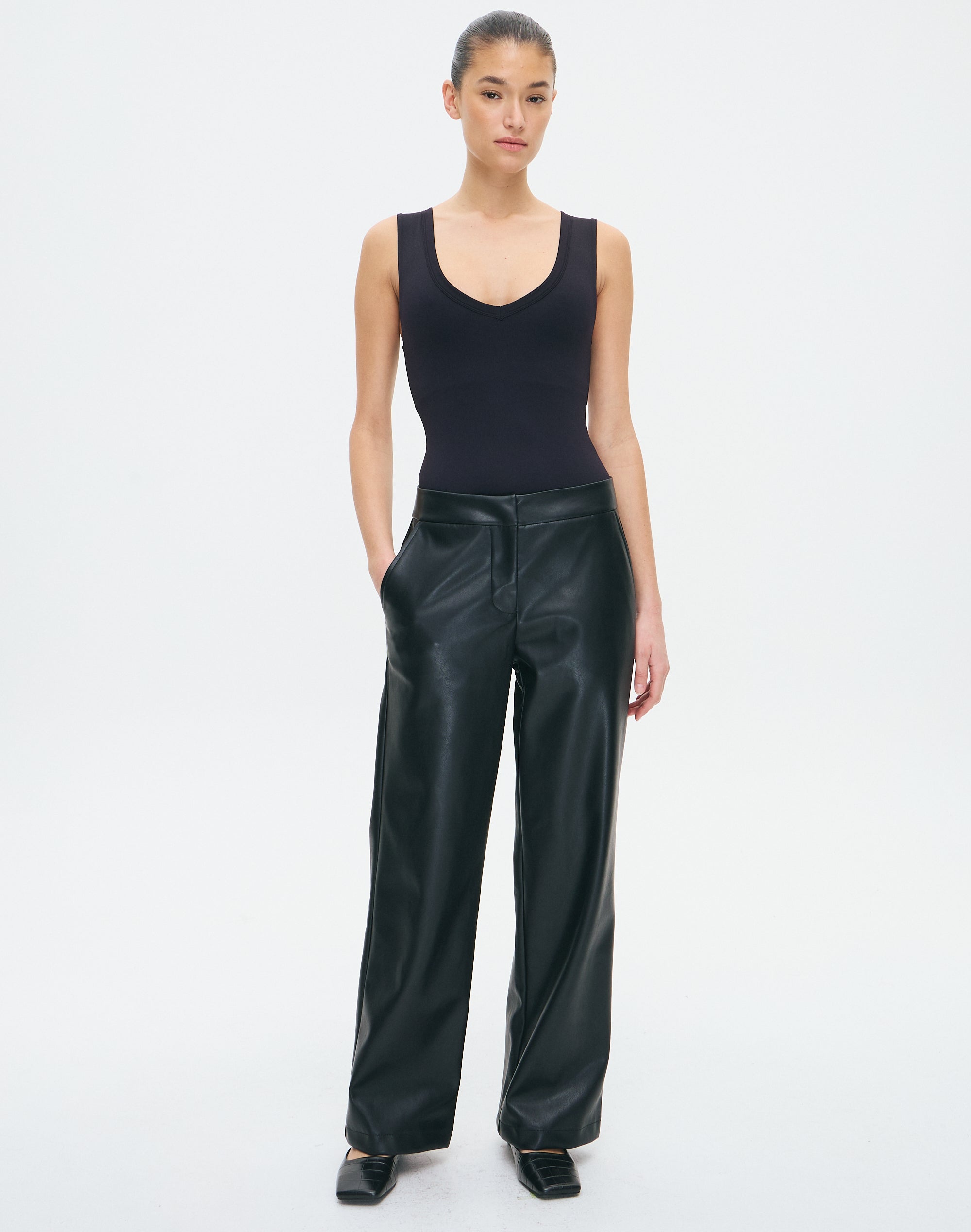 Faux Leather Pants