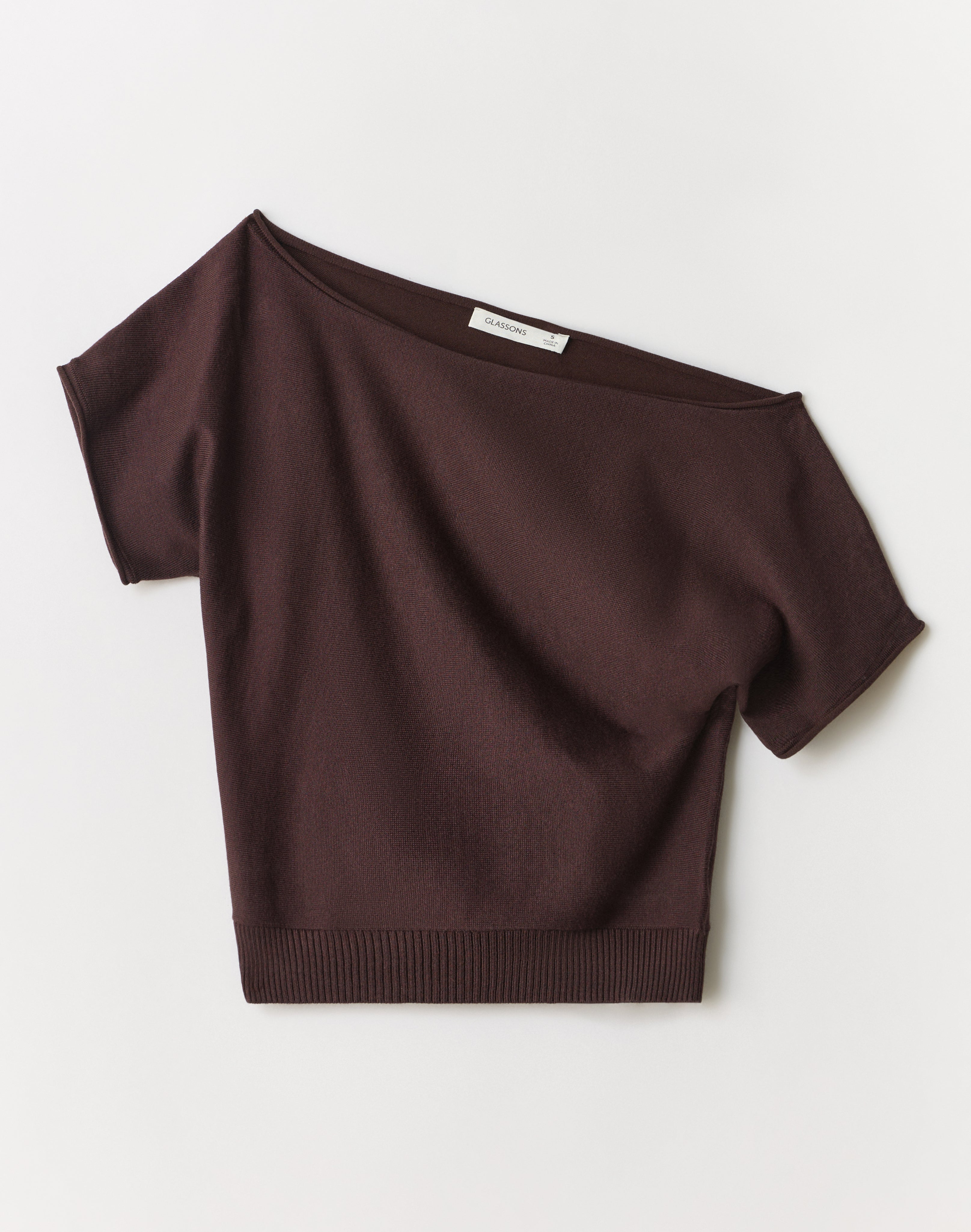 Off Shoulder Knit Top in Fudge Fantasy | Glassons US Off Shoulder Knit Top in Fudge Fantasy | Glassons US