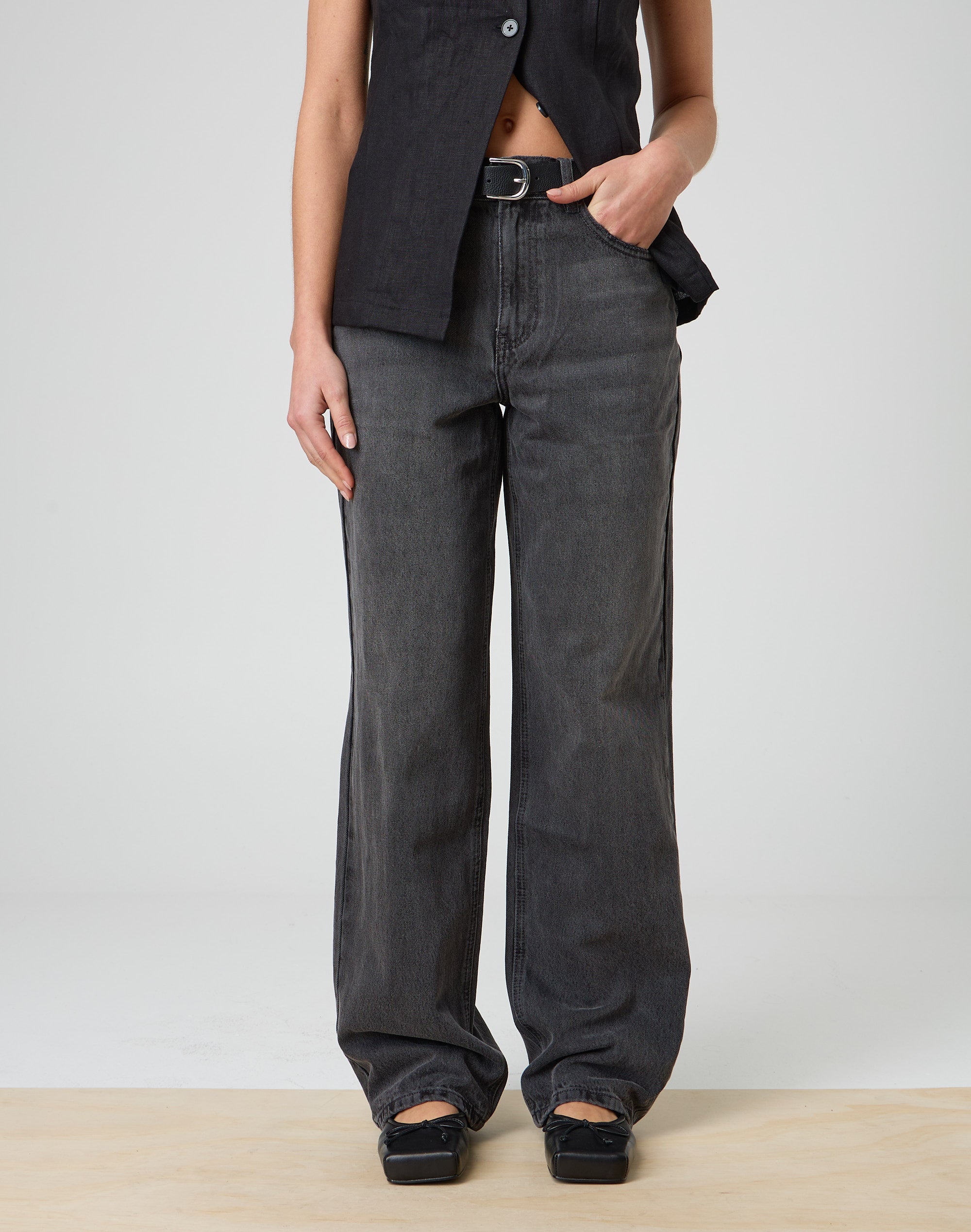 Mid Rise Baggy Jeans Stradivarius Low Rise Baggy Jean In Mid Blue
