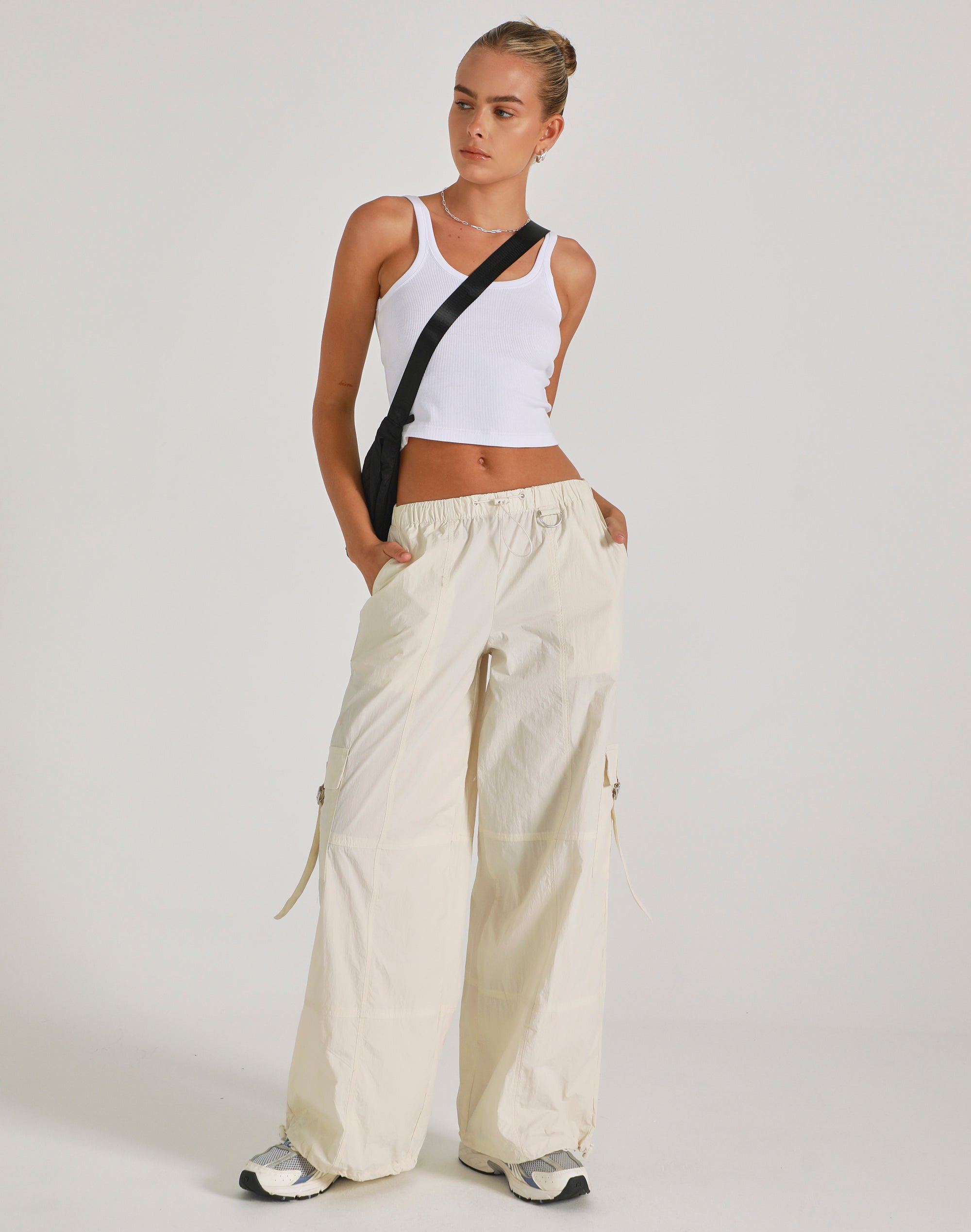 Jaded London White Baggy Cargo Pants  Urban Outfitters UK