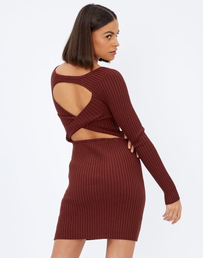 glassons ribbed knit dress