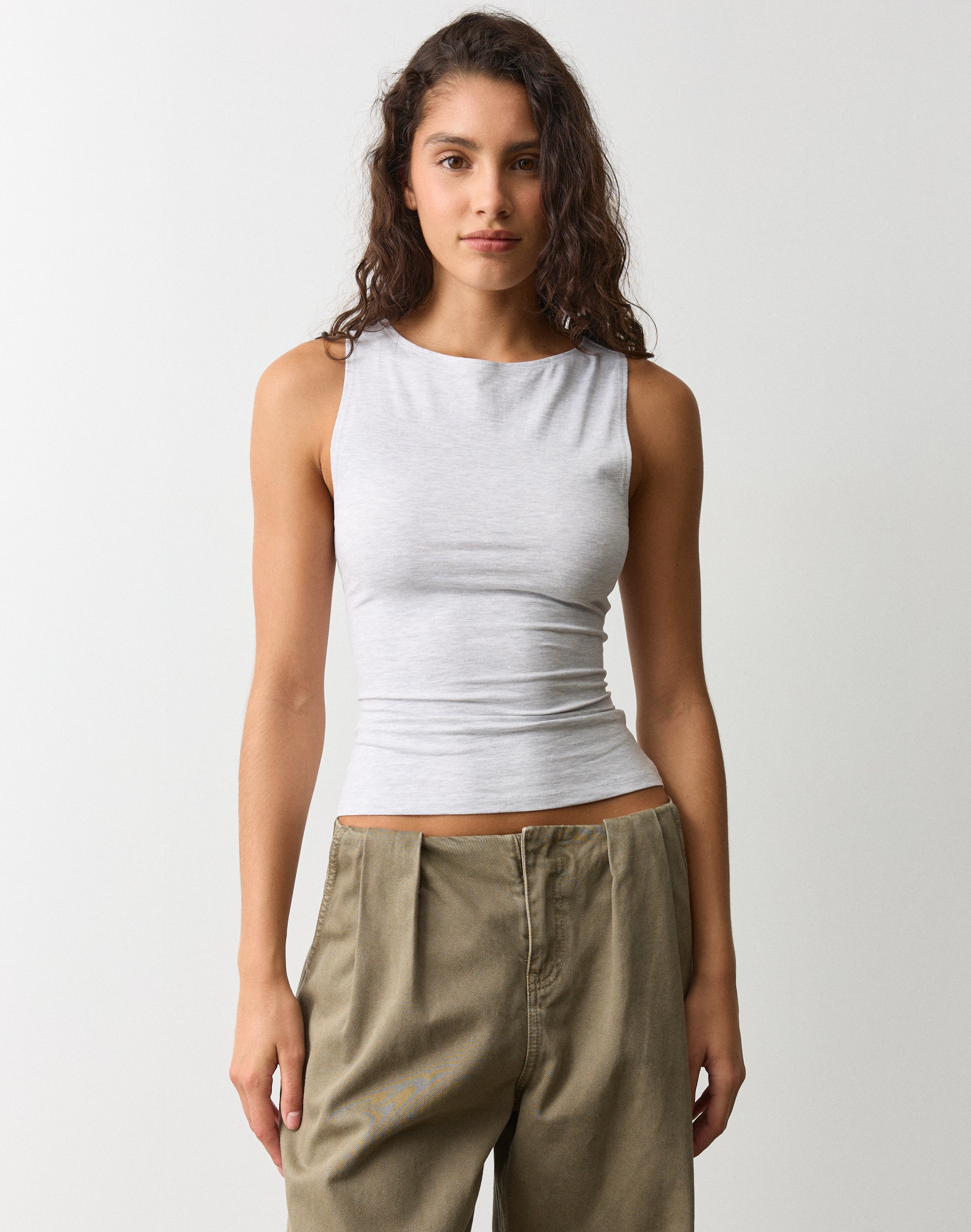 最終値下げ ✴︎drawers Boat Neck Tanktop プラム Amazon.com: SUUKSESS Women Built in Bra Open Back Boat Neck Tank