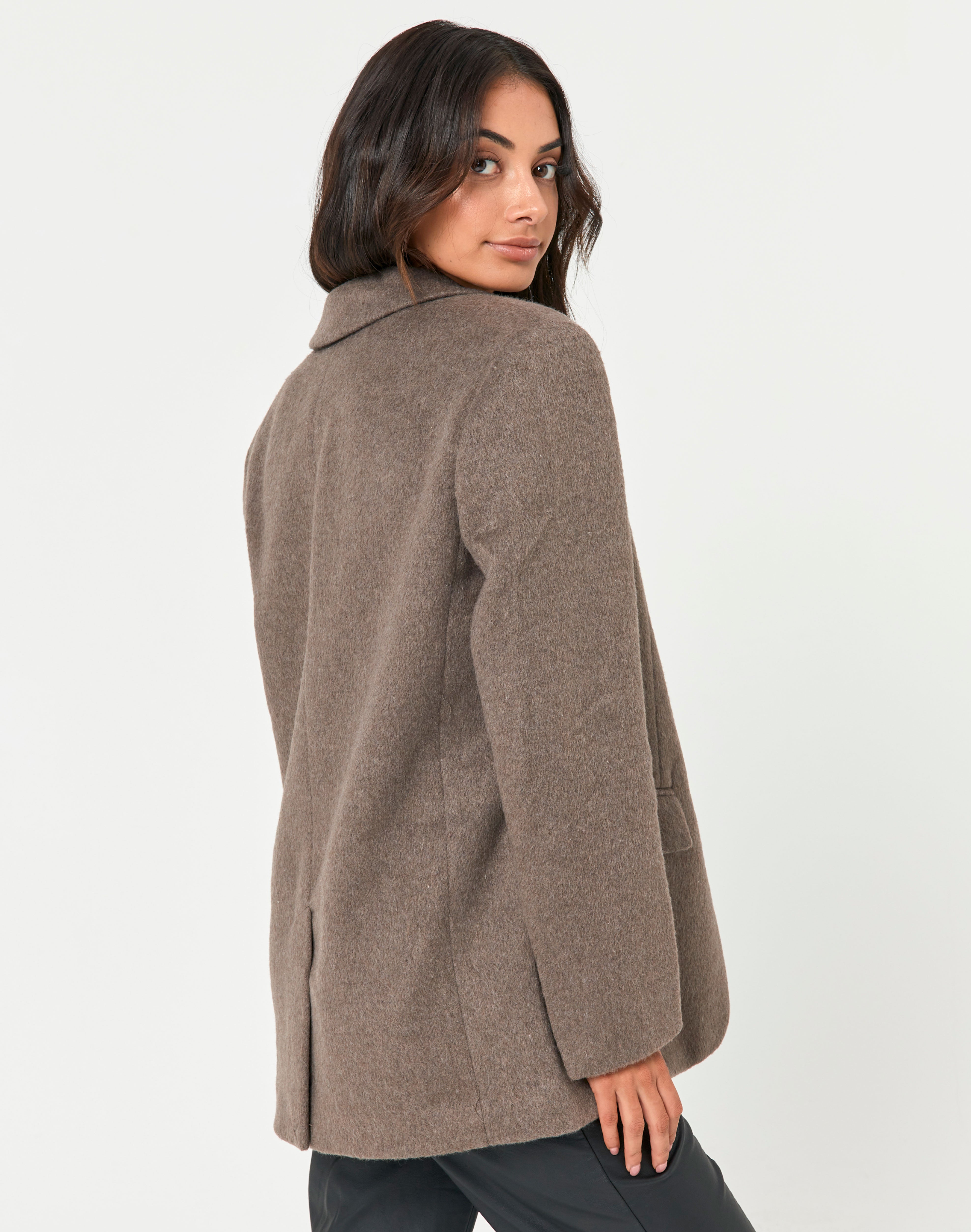Recycled Brushed Oversized Blazer in 