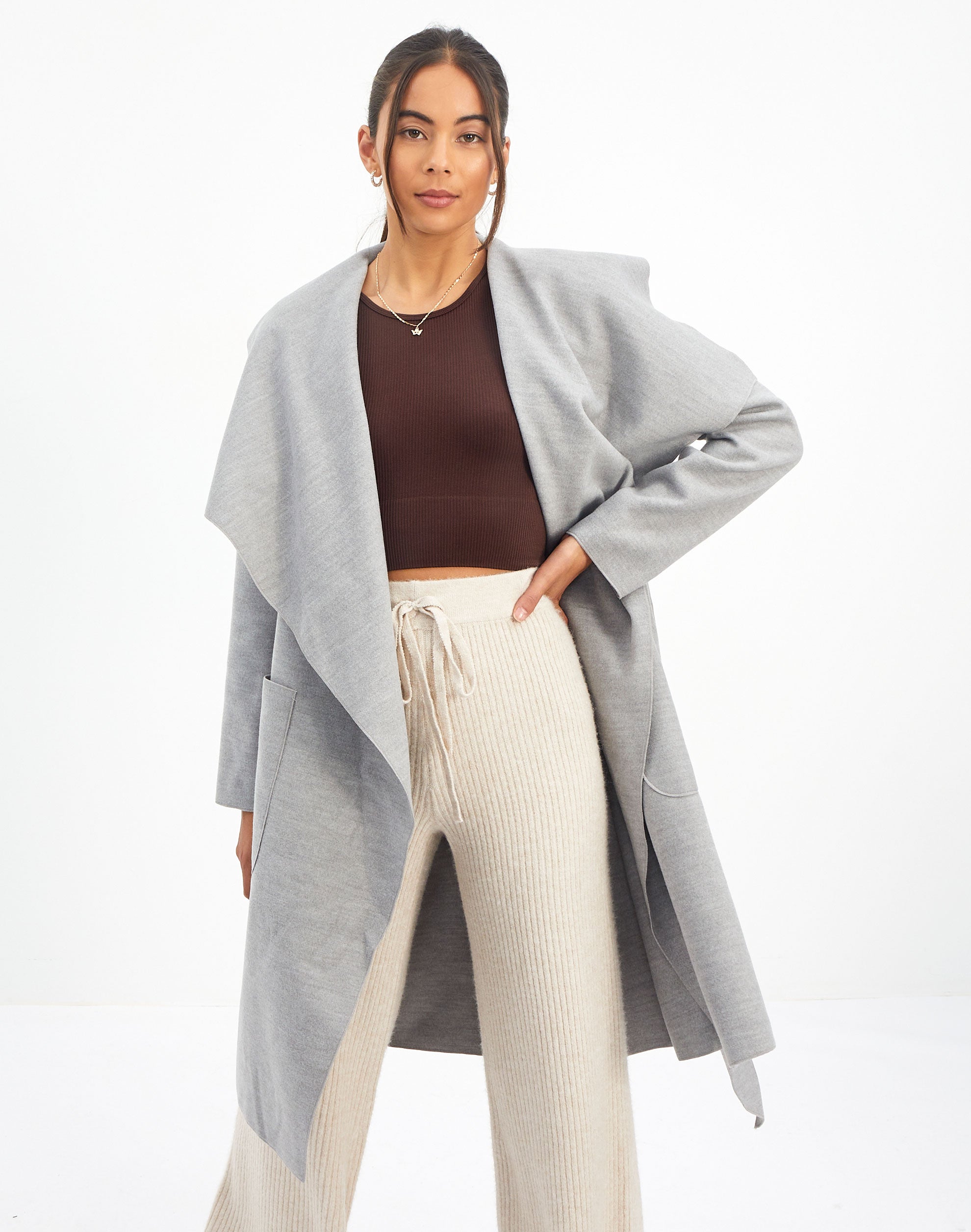 glassons waterfall coat